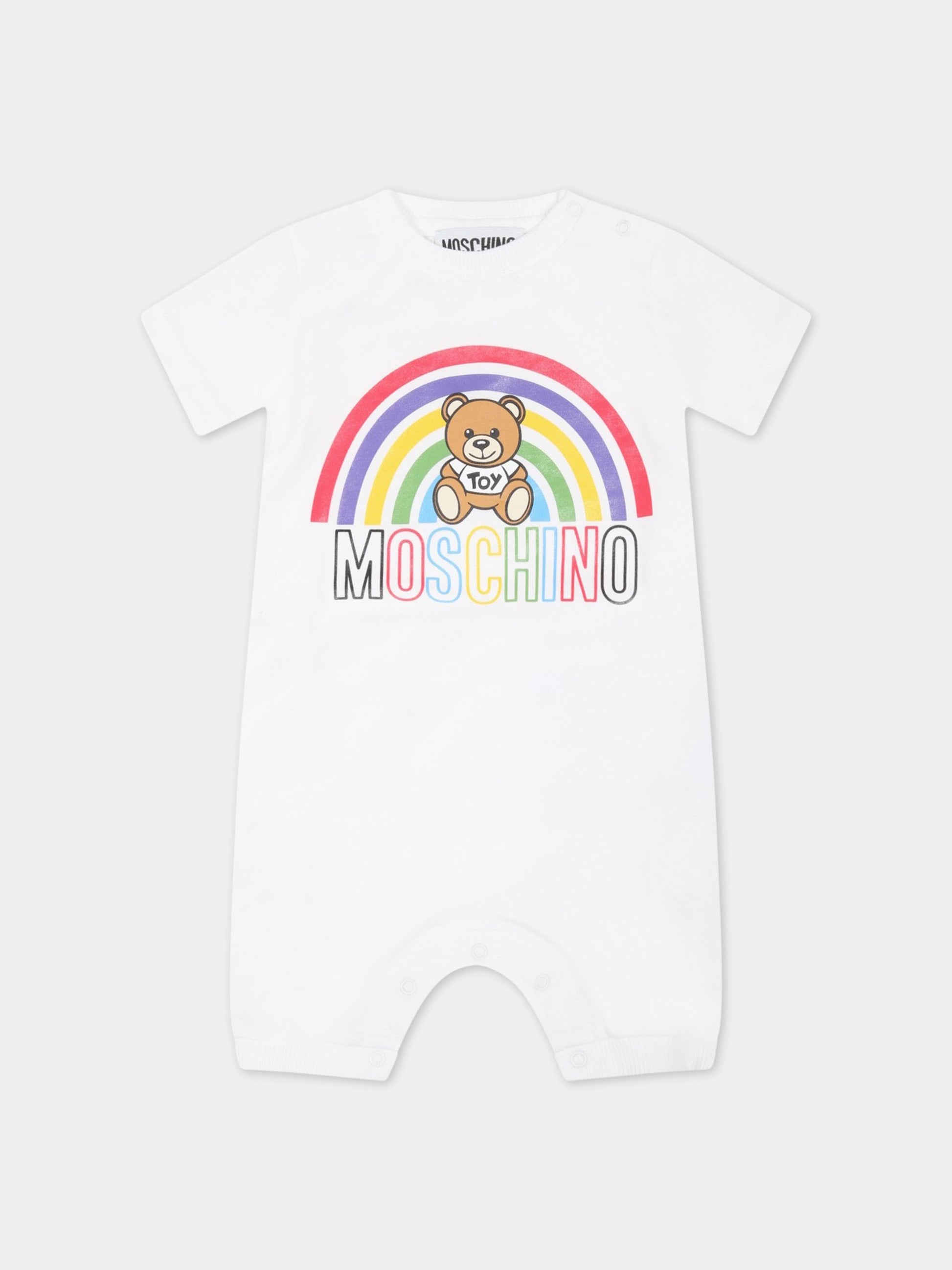 Set multicolor per neonata con loghi,Moschino Kids,MNY02P LAB31 82789