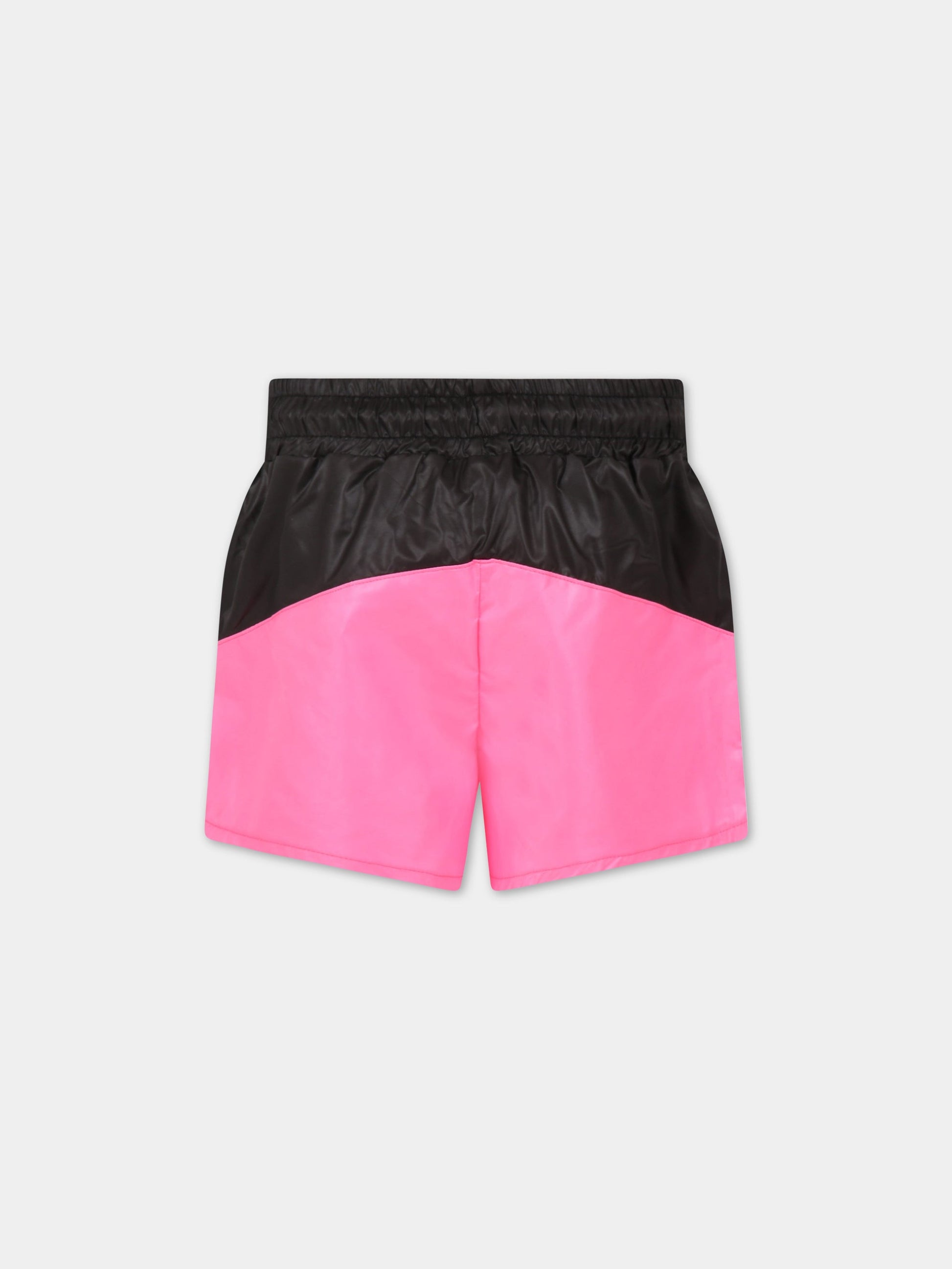 Shorts fucsia per bambina con logo bianco,Dimensione Danza,029693 134