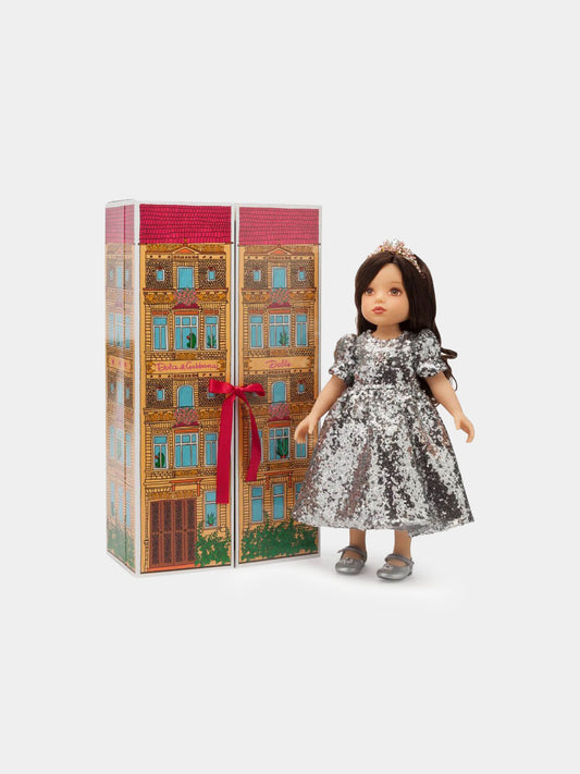 Bambola colorata per bambina con vestito argentato,Dolce & Gabbana Kids,LCJA21 G7VAZ S900