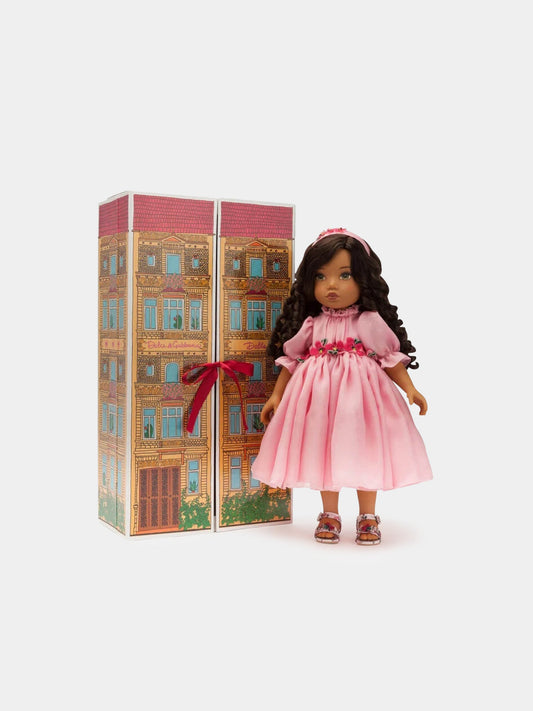 Bambola colorata per bambina con vestito rosa,Dolce & Gabbana Kids,LCJA19 G7VAX S900