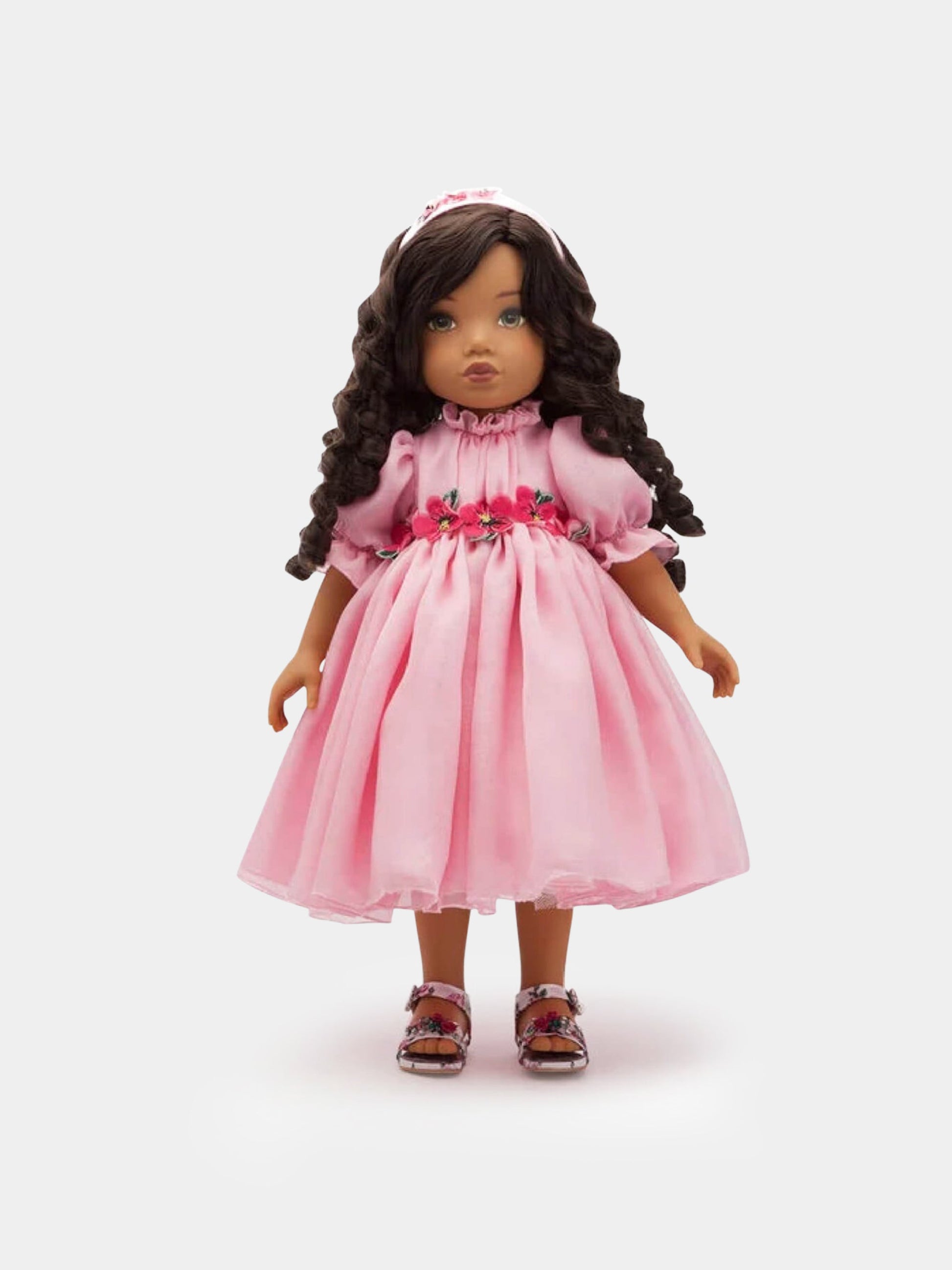 Bambola colorata per bambina con vestito rosa,Dolce & Gabbana Kids,LCJA19 G7VAX S900