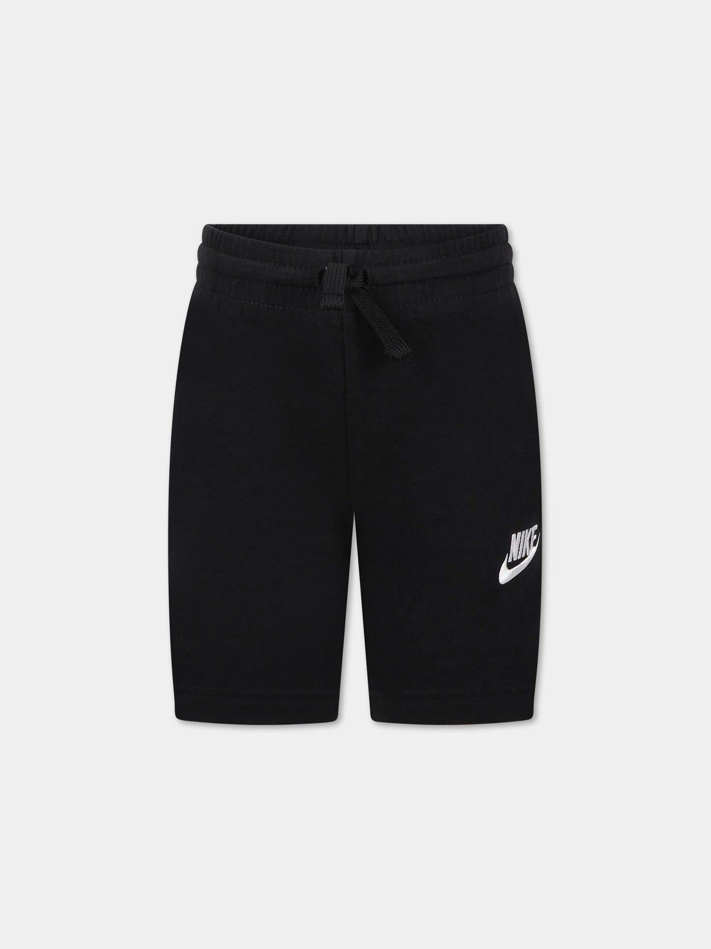 Shorts nero per bambino con logo,Nike,8UB447 023