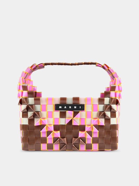 Borsa marrone per bambina con logo,Marni Kids,M00815 M00IW 0M334