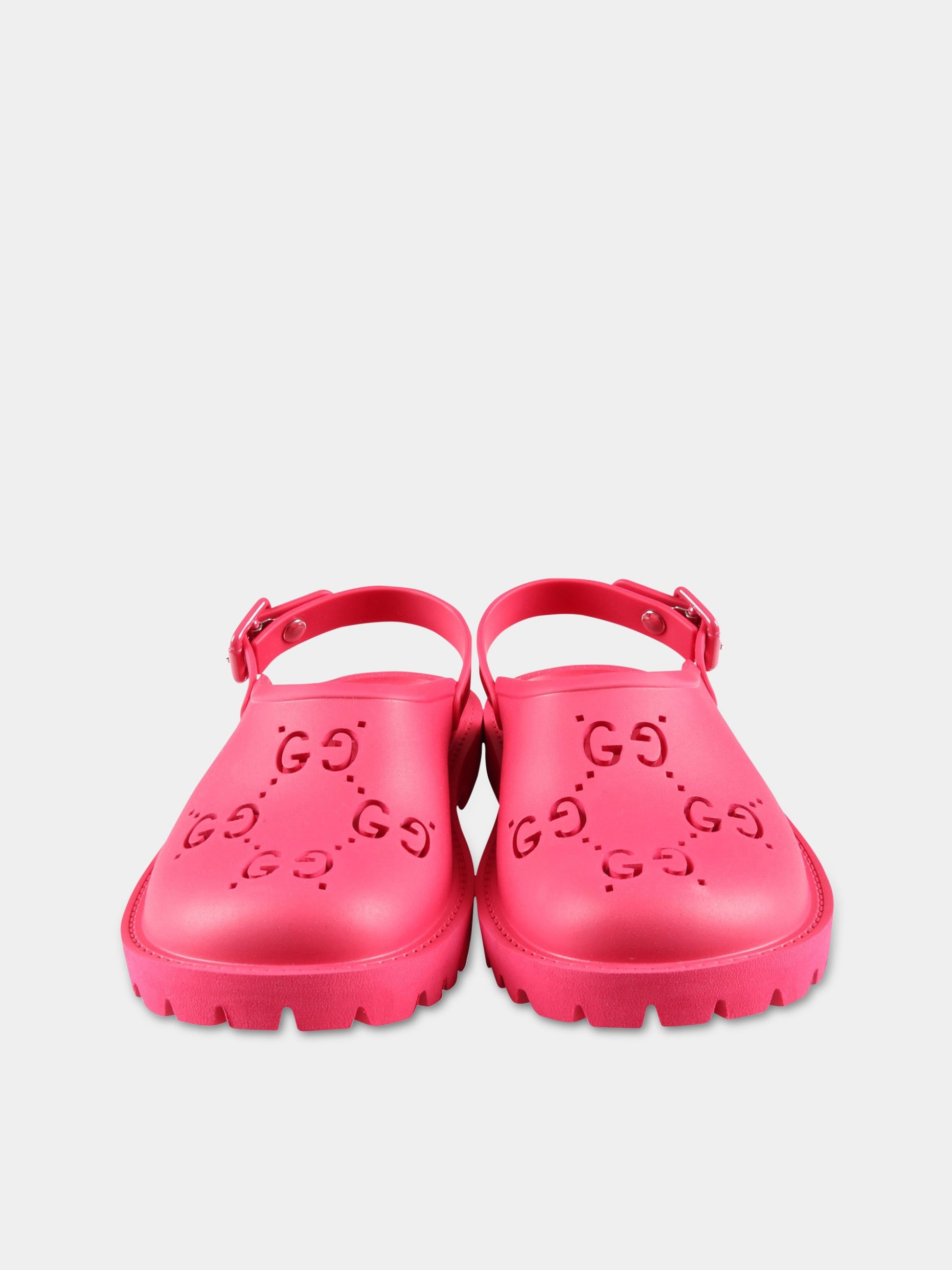 Sandali rossi per bambini con GG,Gucci Kids,702917 JFB00 2797