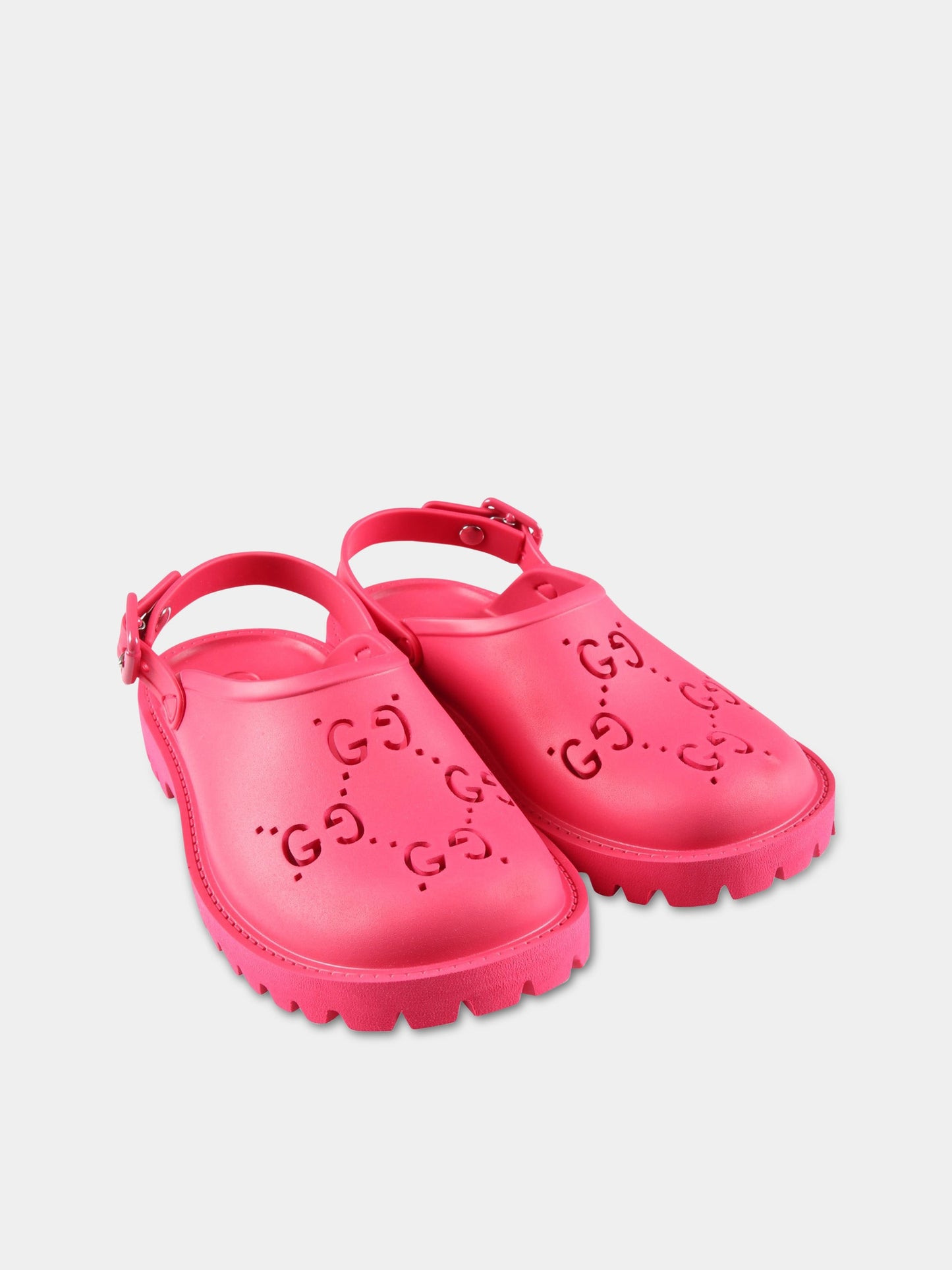 Sandali rossi per bambini con GG,Gucci Kids,702917 JFB00 2797