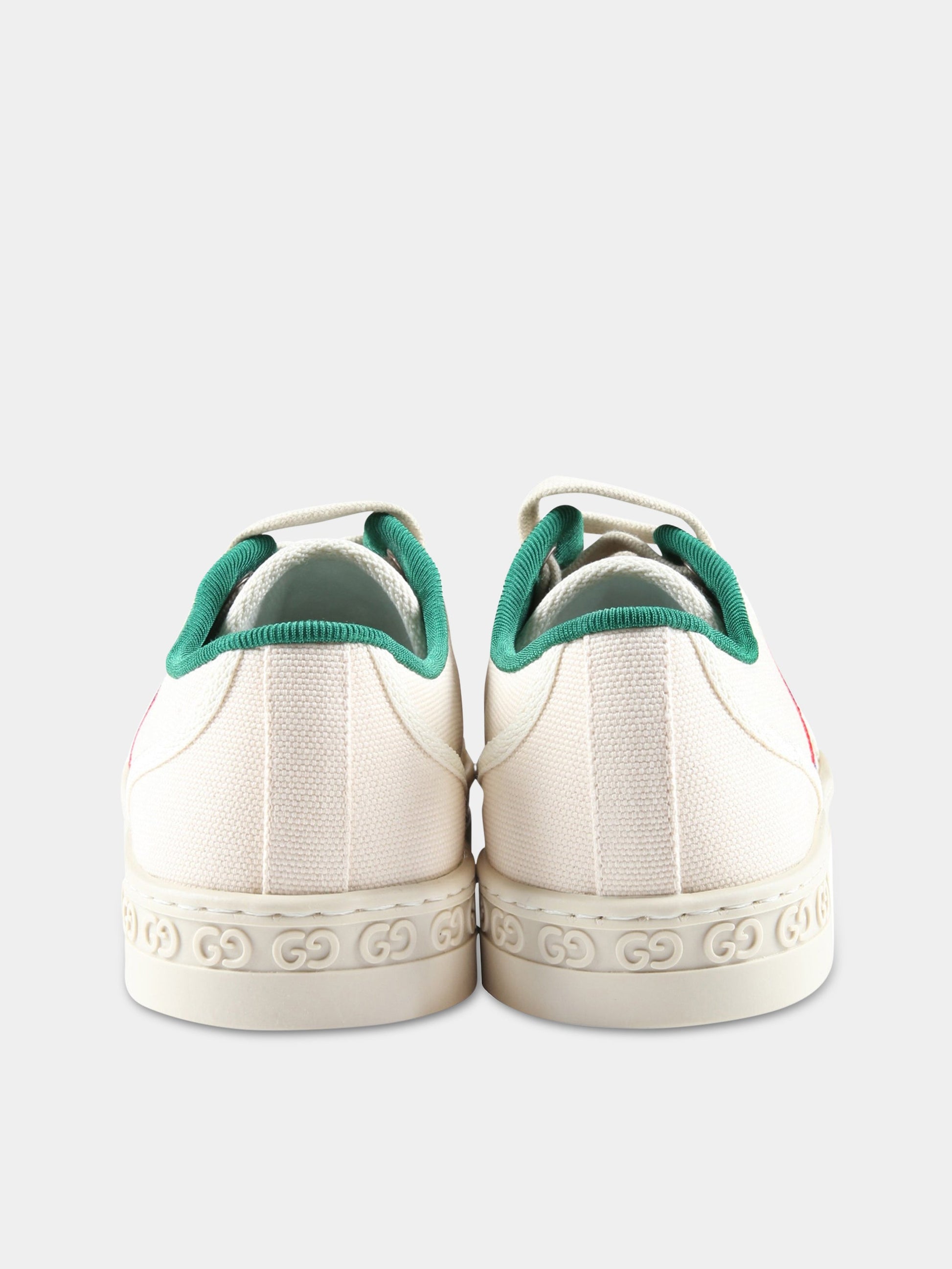 Sneakers avorio Gucci Tennis 1977 per bambini,Gucci Kids,725052 FABAT 9167