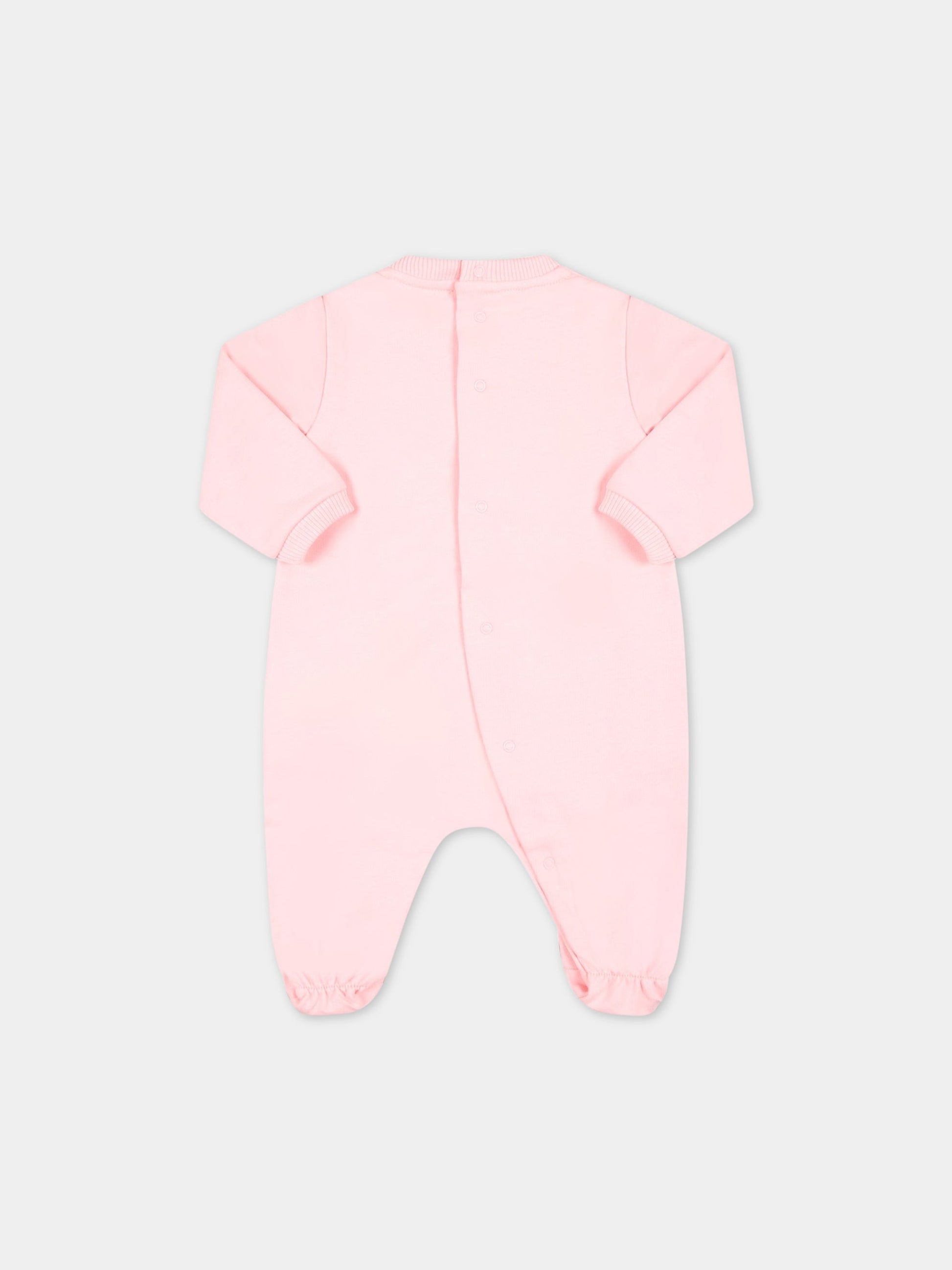 Set rosa per neonata con Teddy Bear,Moschino Kids,MMY03I LCA19 50209