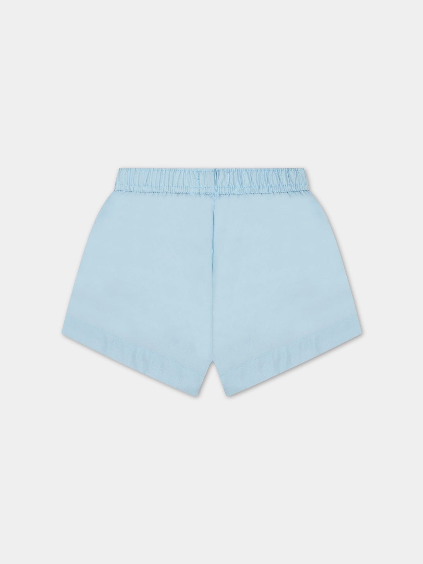 Boxer-mare celesti per neonato con Teddy Bear e stampa,Moschino Kids,MOL007 LKA02 40304