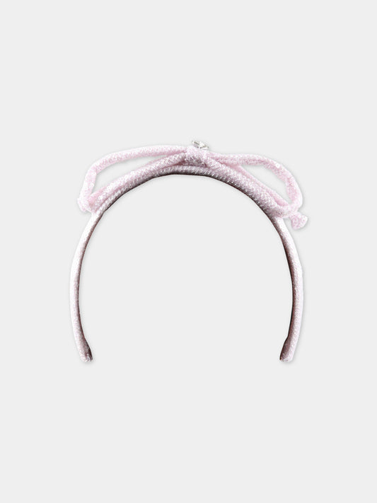Cerchietto rosa per bambina con paillettes,Monnalisa,79A005 1950 0091