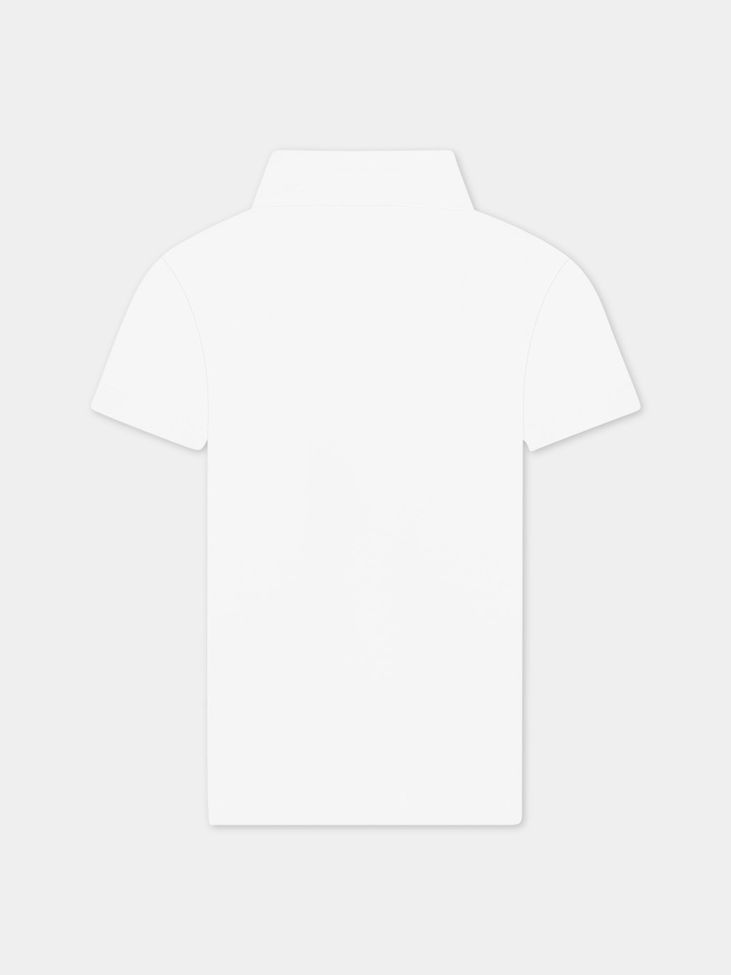 Camicia bianca per bambino con logo,Balmain Kids,BS8P91 J0177 100