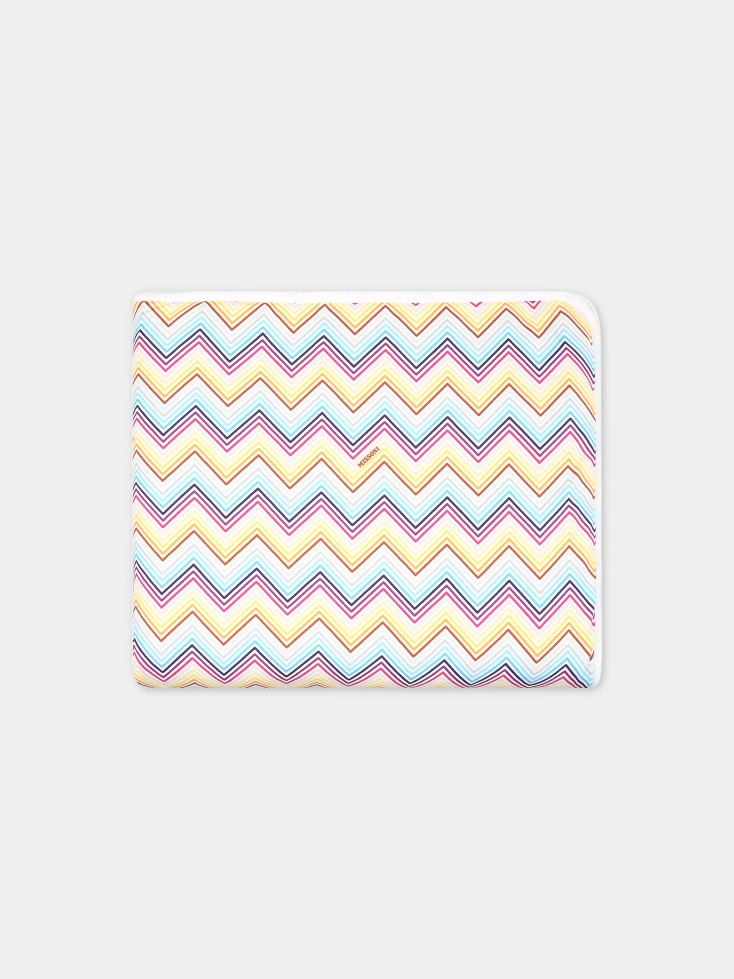 Coperta multicolor per neonata con motivo a chevron,Missoni,MS0010 J0266 100MC