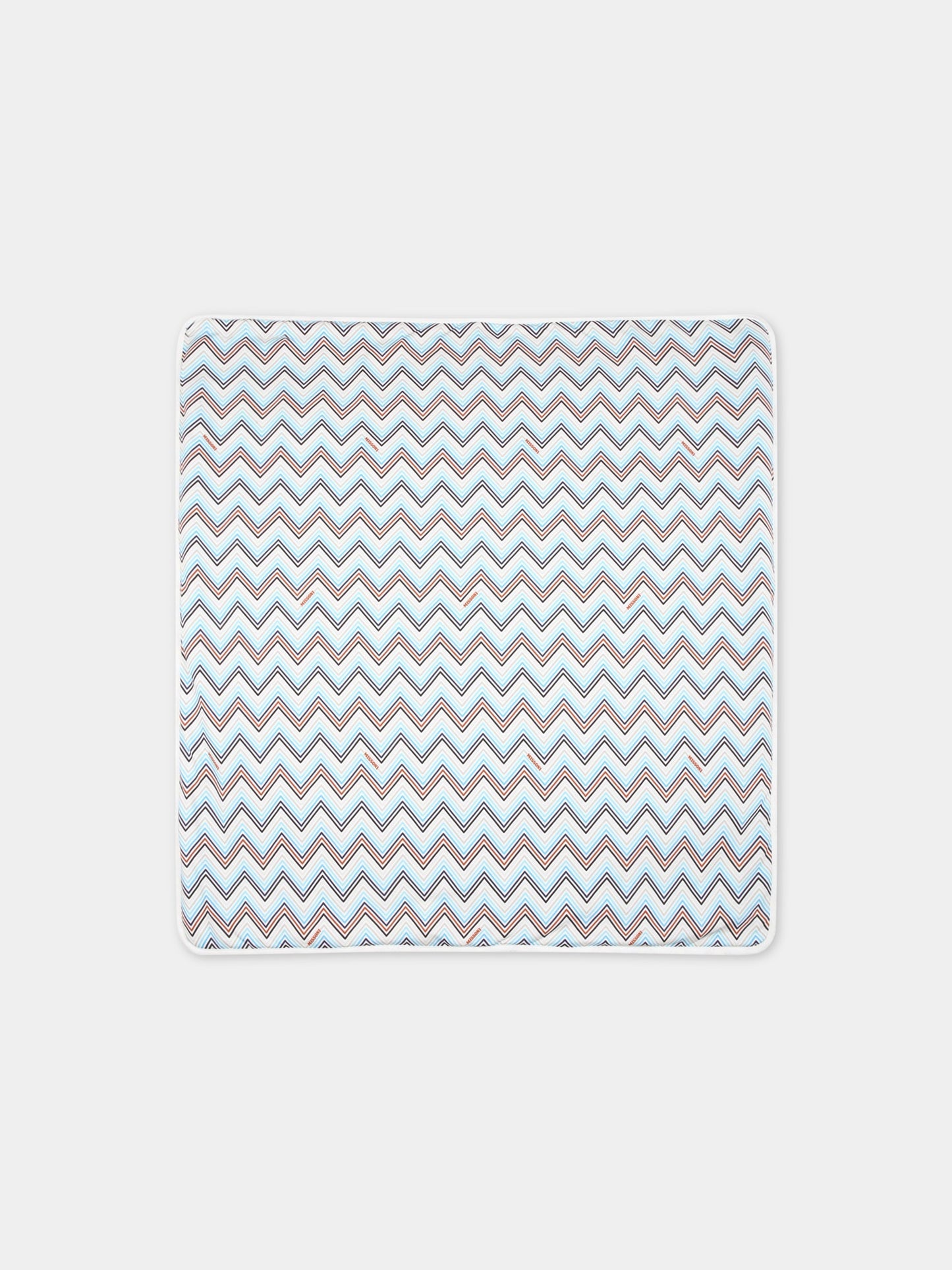 Coperta multicolor per neonato con iconico motivo a chevron,Missoni,MS0010 J0273 100BL