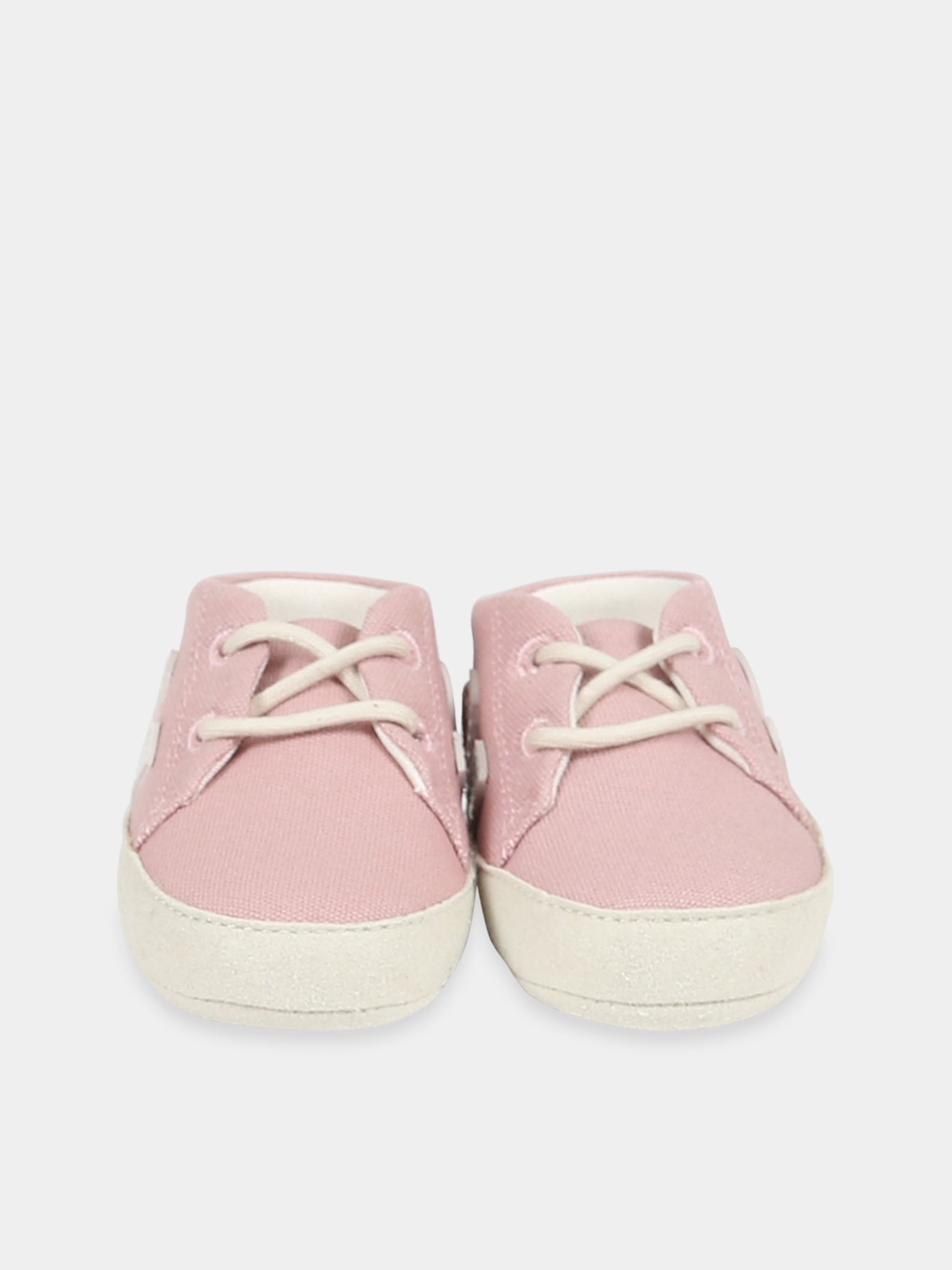 Sneakers rosa per neonata con logo bianco,Veja,BB0103277C