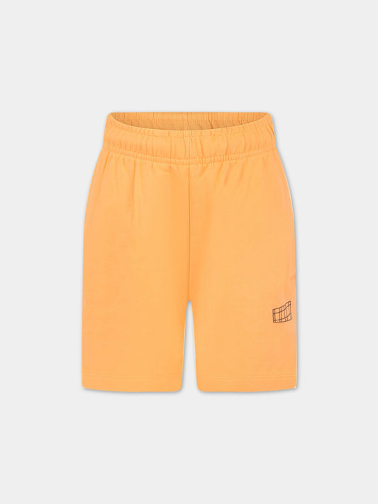 Shorts arancioni per bambino con logo,Molo,6S23H205 8709