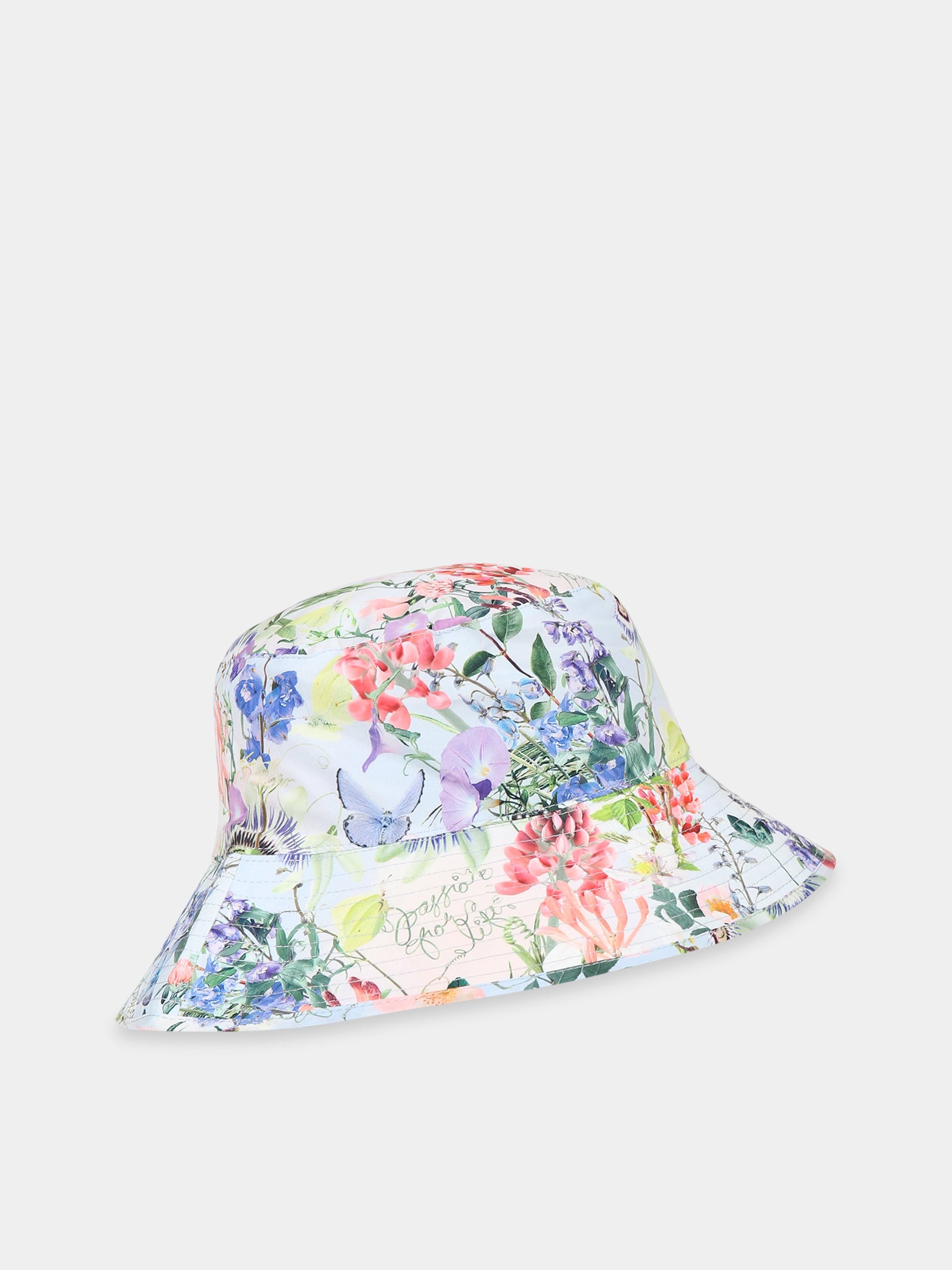 Cloche multicolor per bambina con stampa fiori e farfalle,Molo,7S23Y303 6682