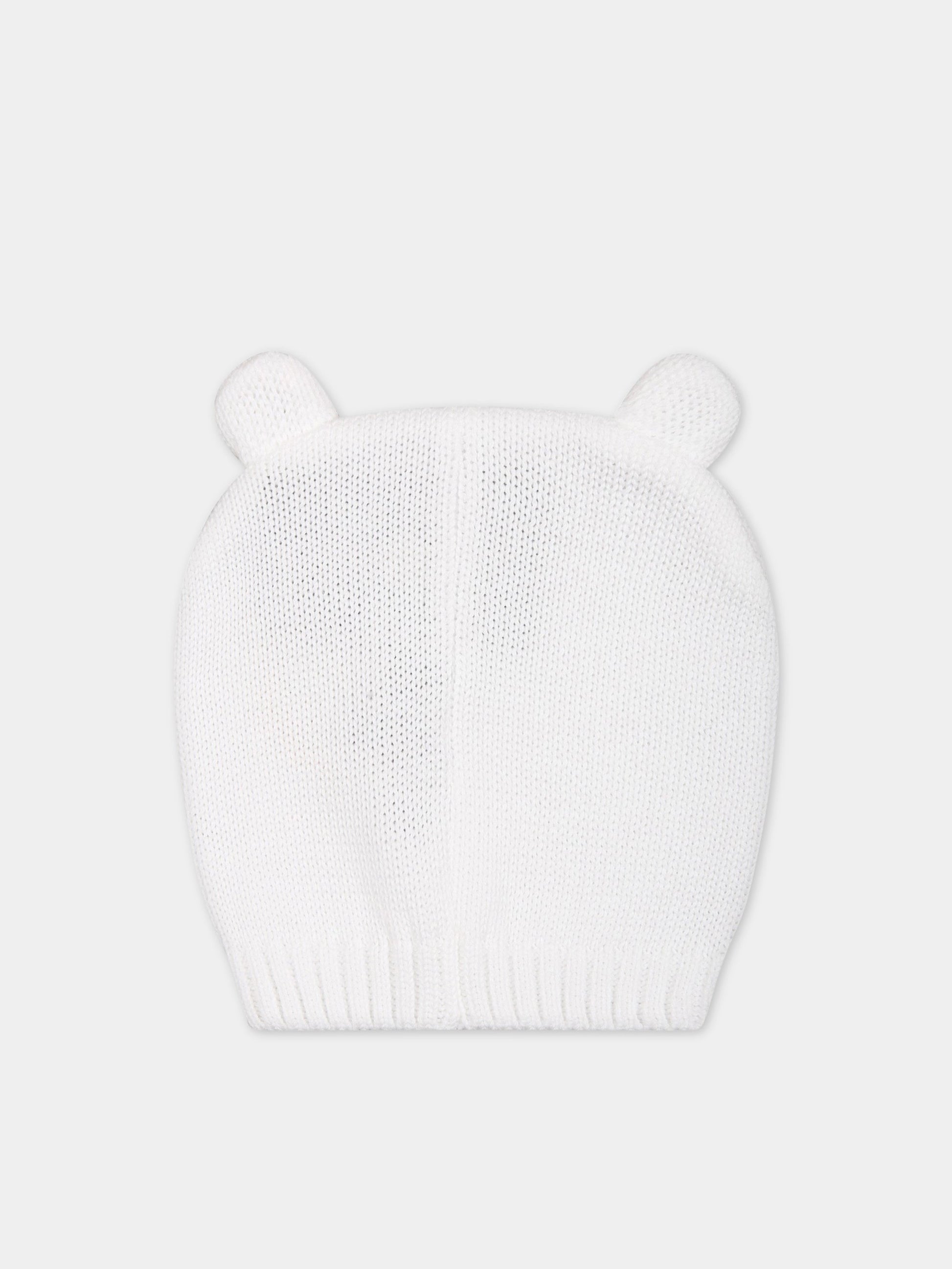 Cappello bianco per neonati,Little Bear,6128 BIANCO