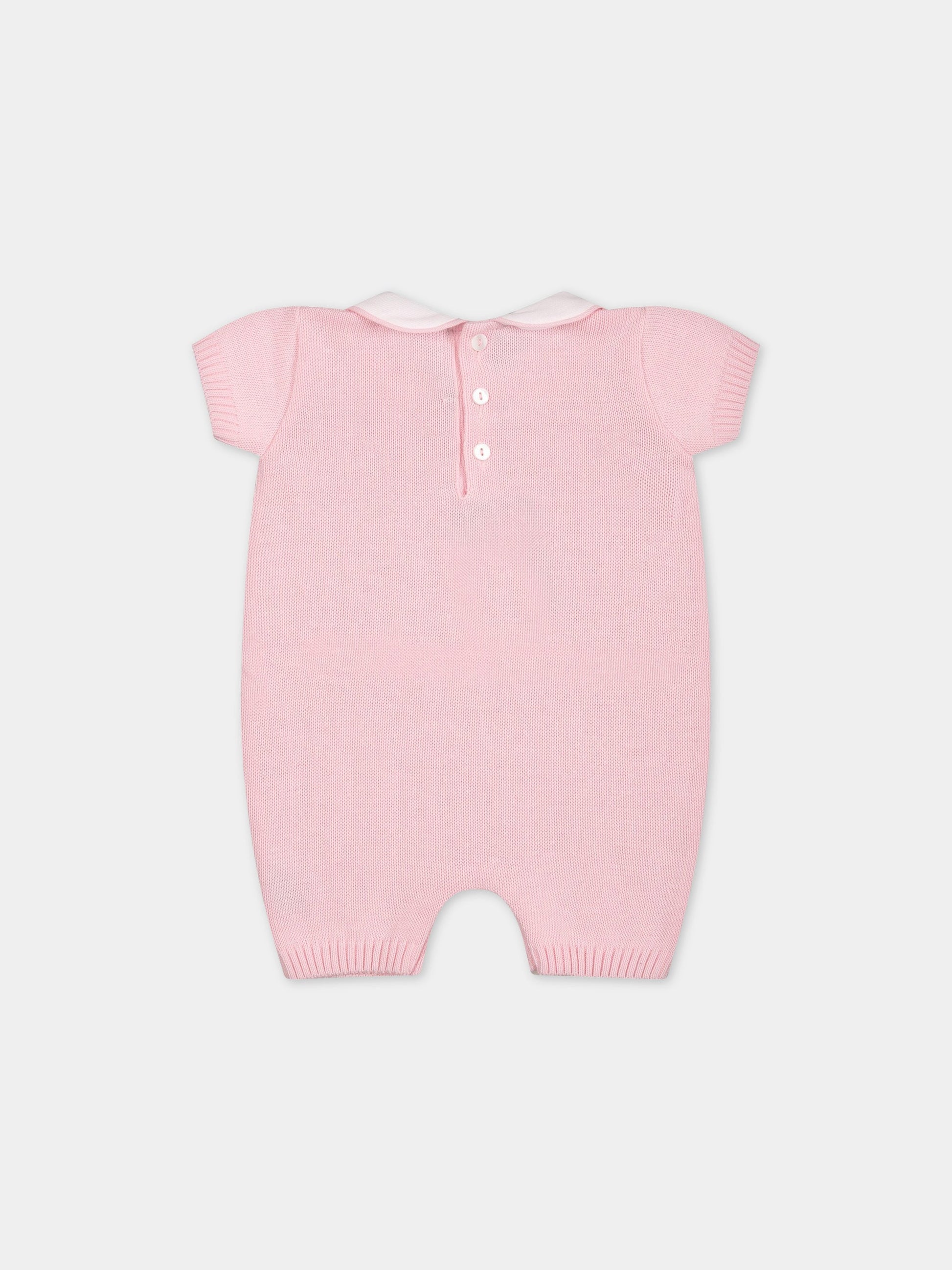 Pagliaccetto rosa per neonata,Little Bear,6117 ROSA