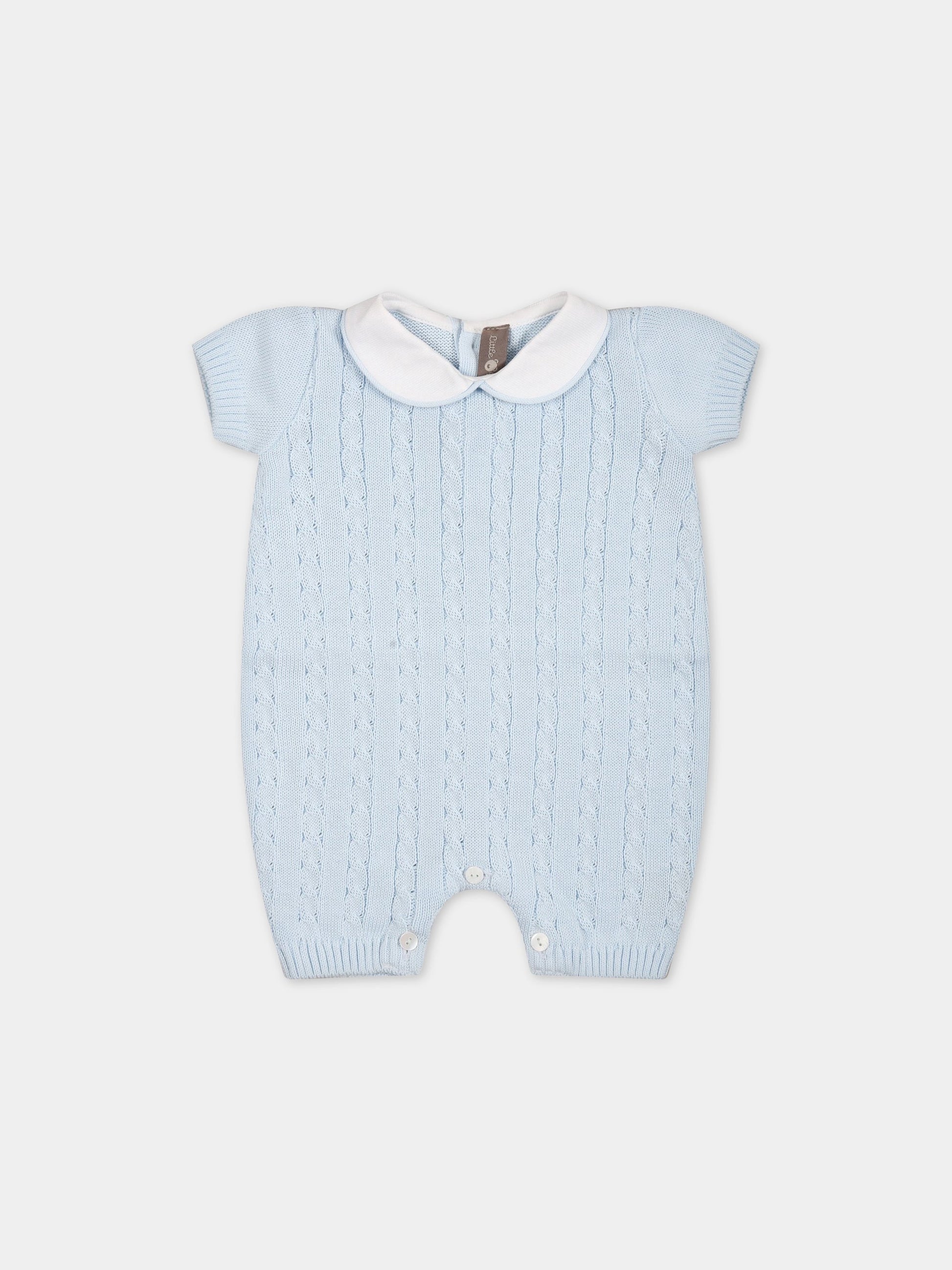 Pagliaccetto celeste per neonato,Little Bear,6117 CIELO