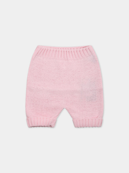 Pantaloni rosa per neonata,Little Bear,6005 ROSA