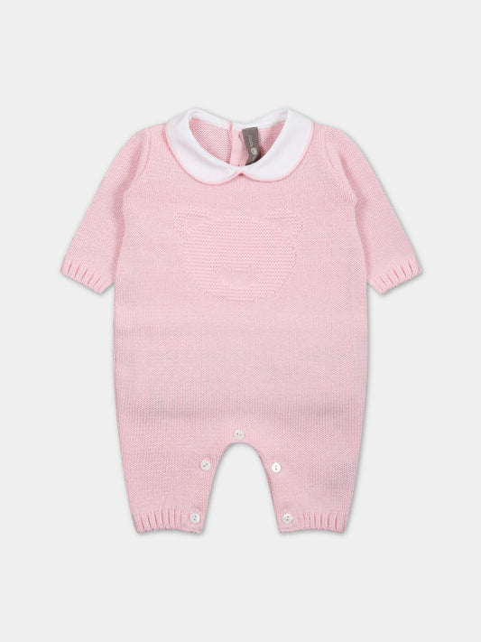Tutina rosa per neonata con orso,Little Bear,6109 ROSA