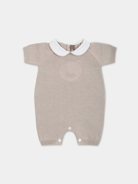 Pagliaccetto beige per neonati,Little Bear,6111 CORDA
