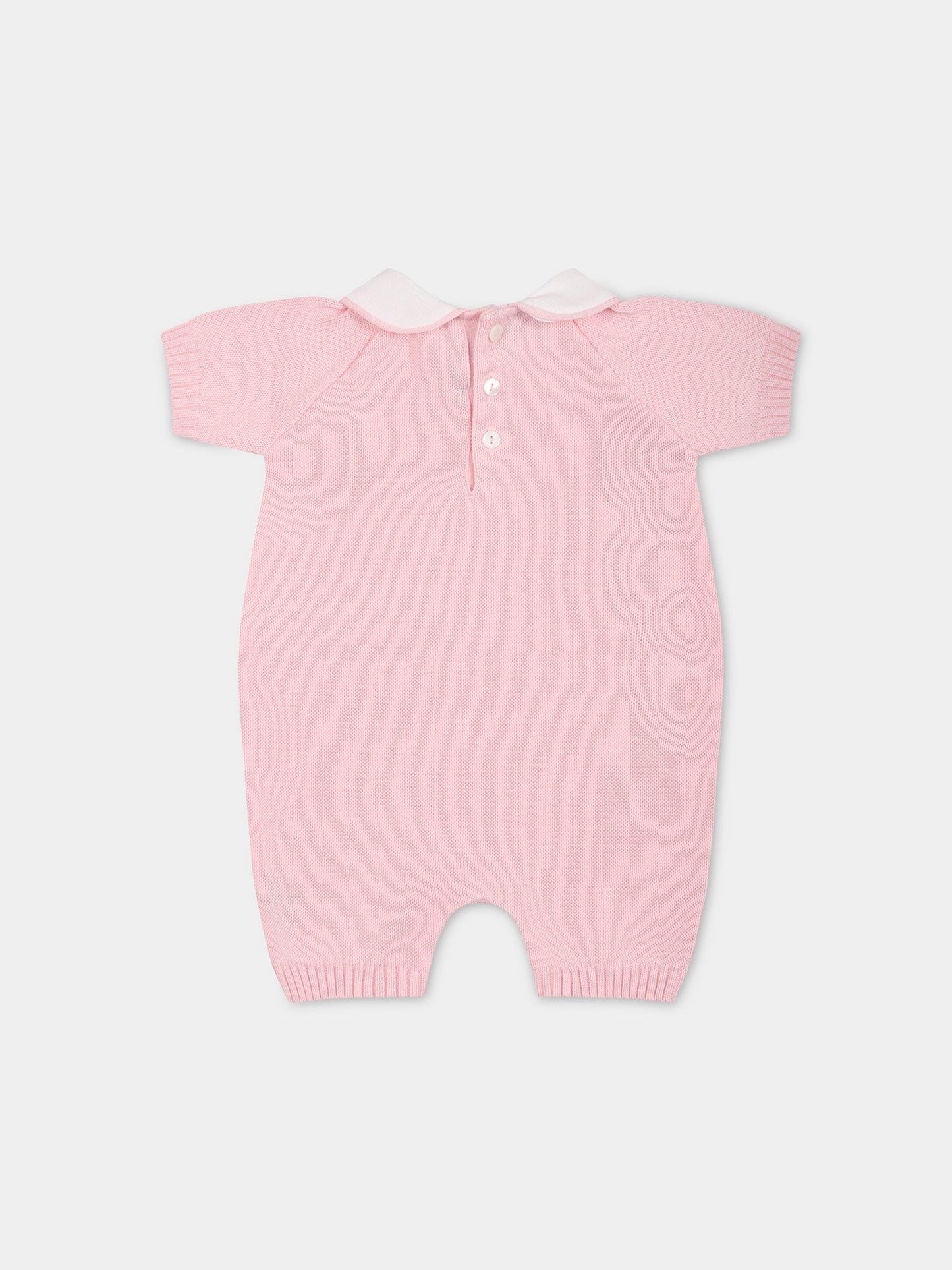 Pagliaccetto rosa per neonata,Little Bear,6111 ROSA