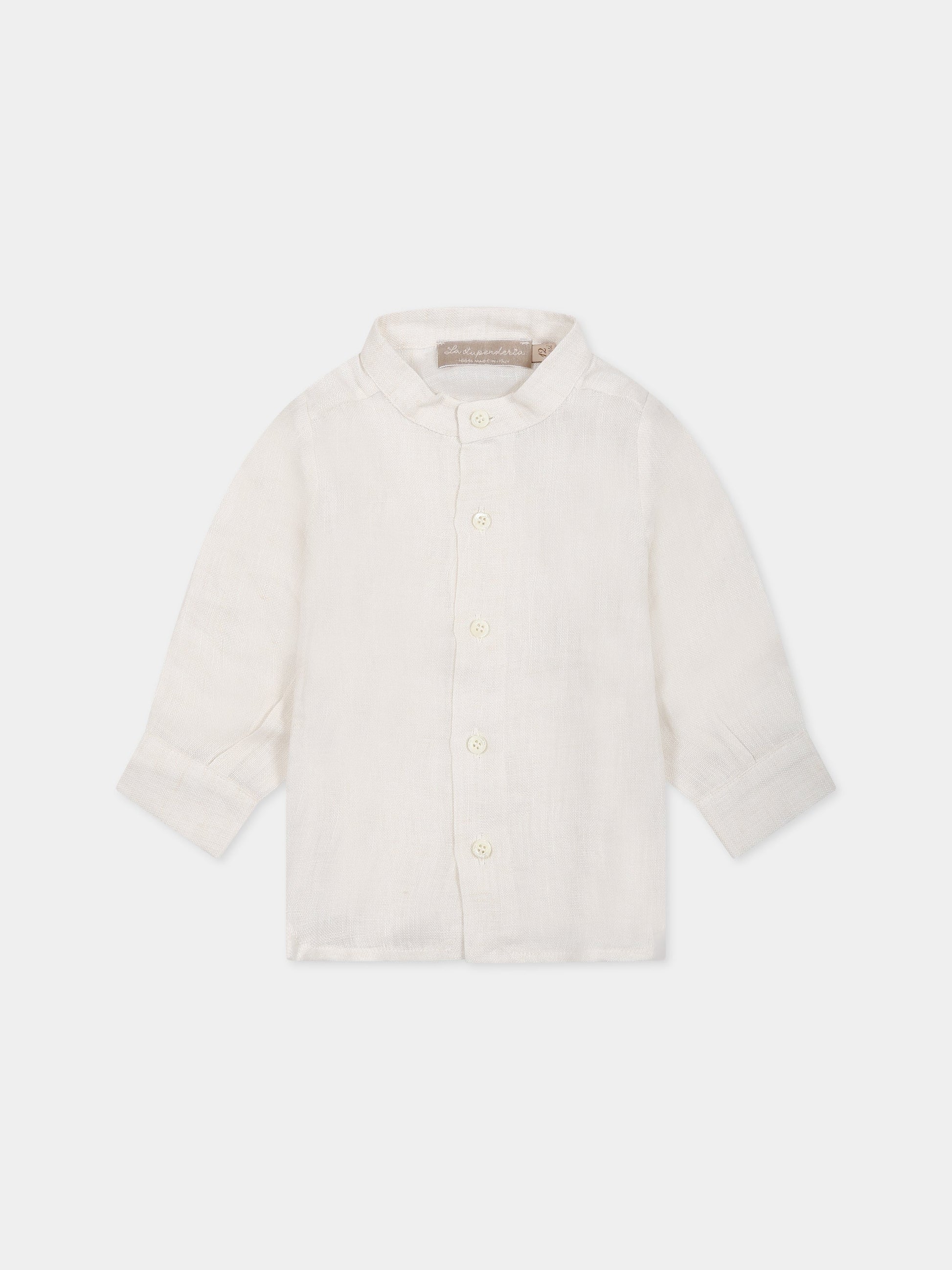 Camicia bianca per neonato,La Stupenderia,CJCM91D11