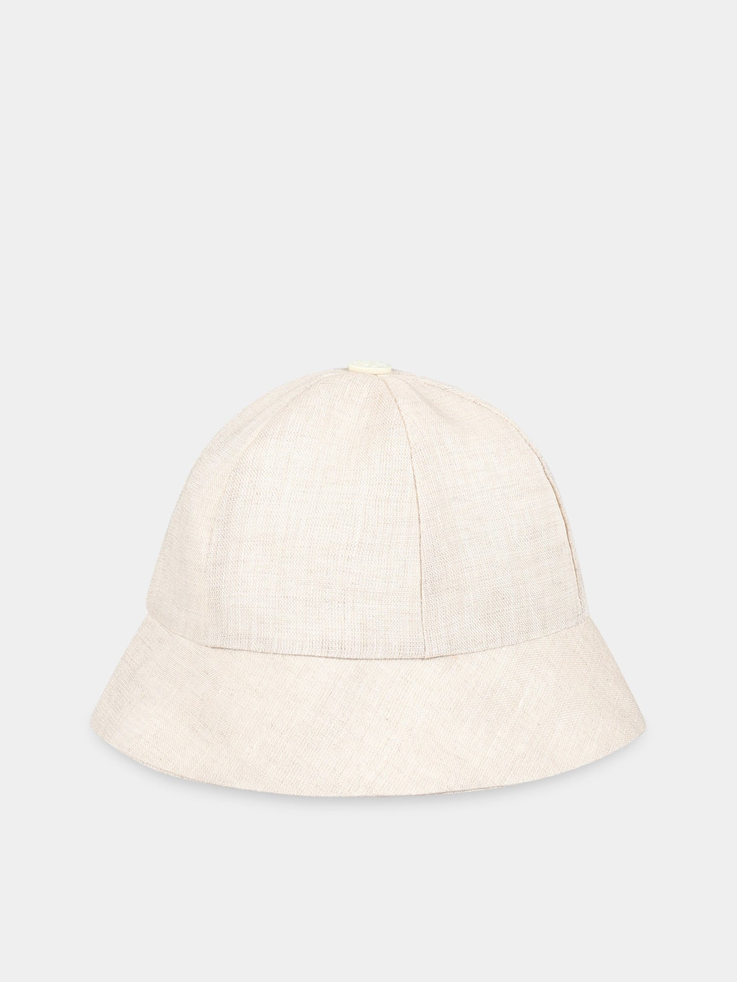 Cappello beige per neonato,La Stupenderia,TBCP55D05 D05