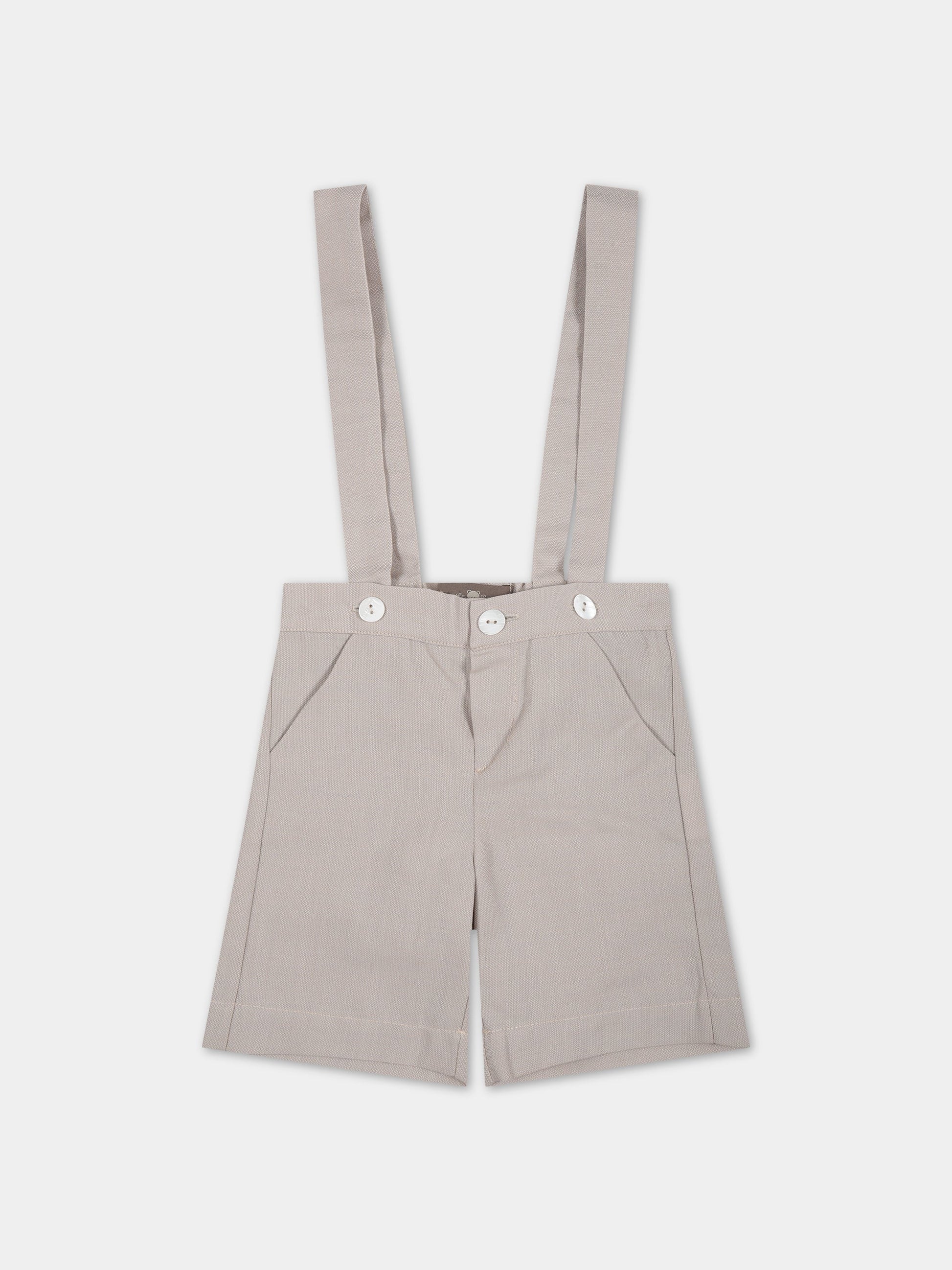 Shorts beige per neonato,Little Bear,6208 CORDA
