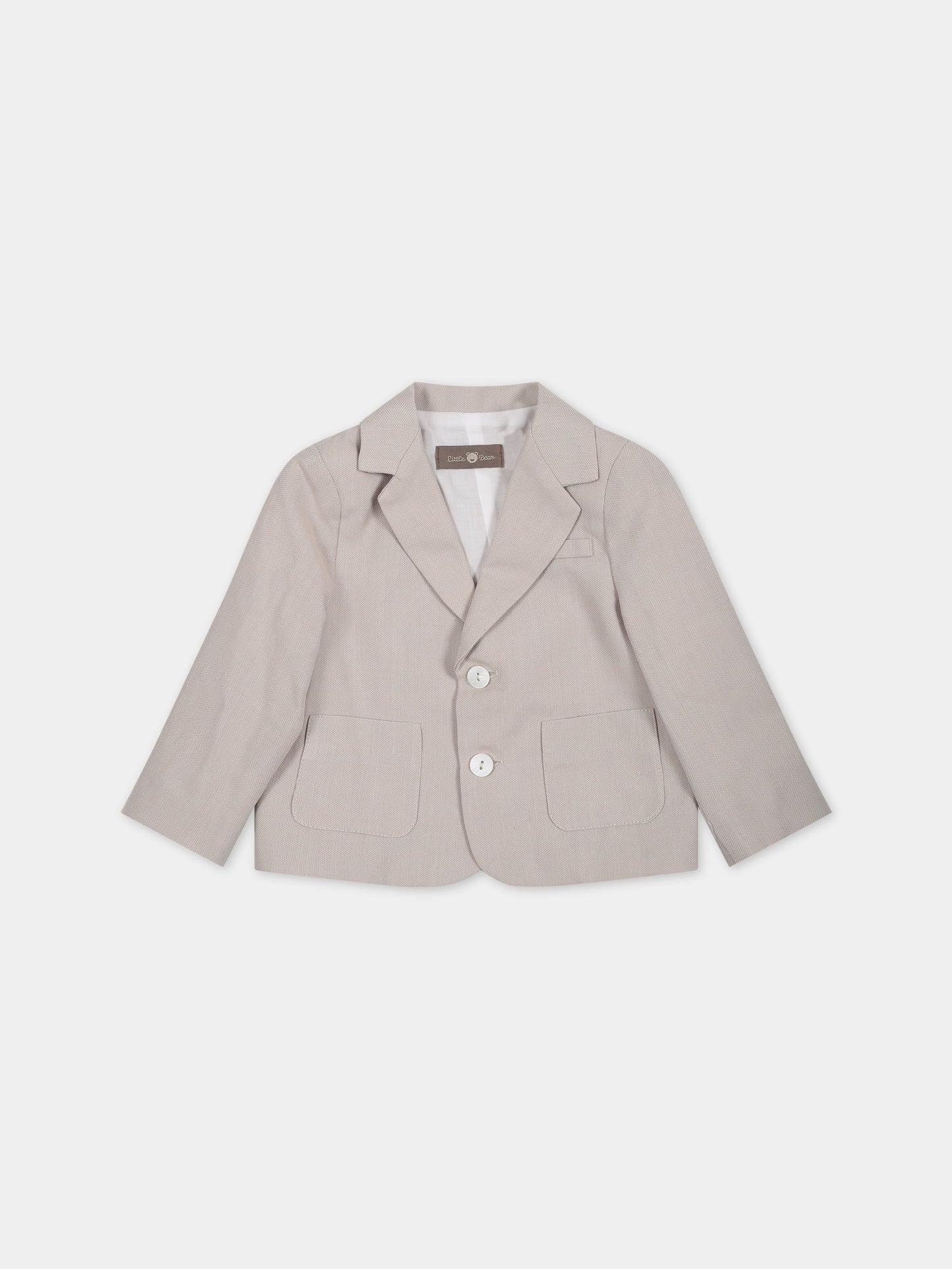Giacca beige per neonato,Little Bear,6201 CORDA