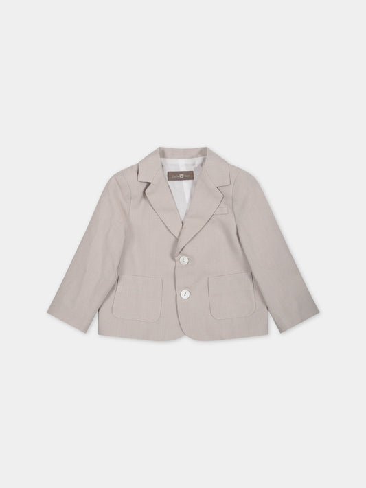 Giacca beige per neonato,Little Bear,6201 CORDA