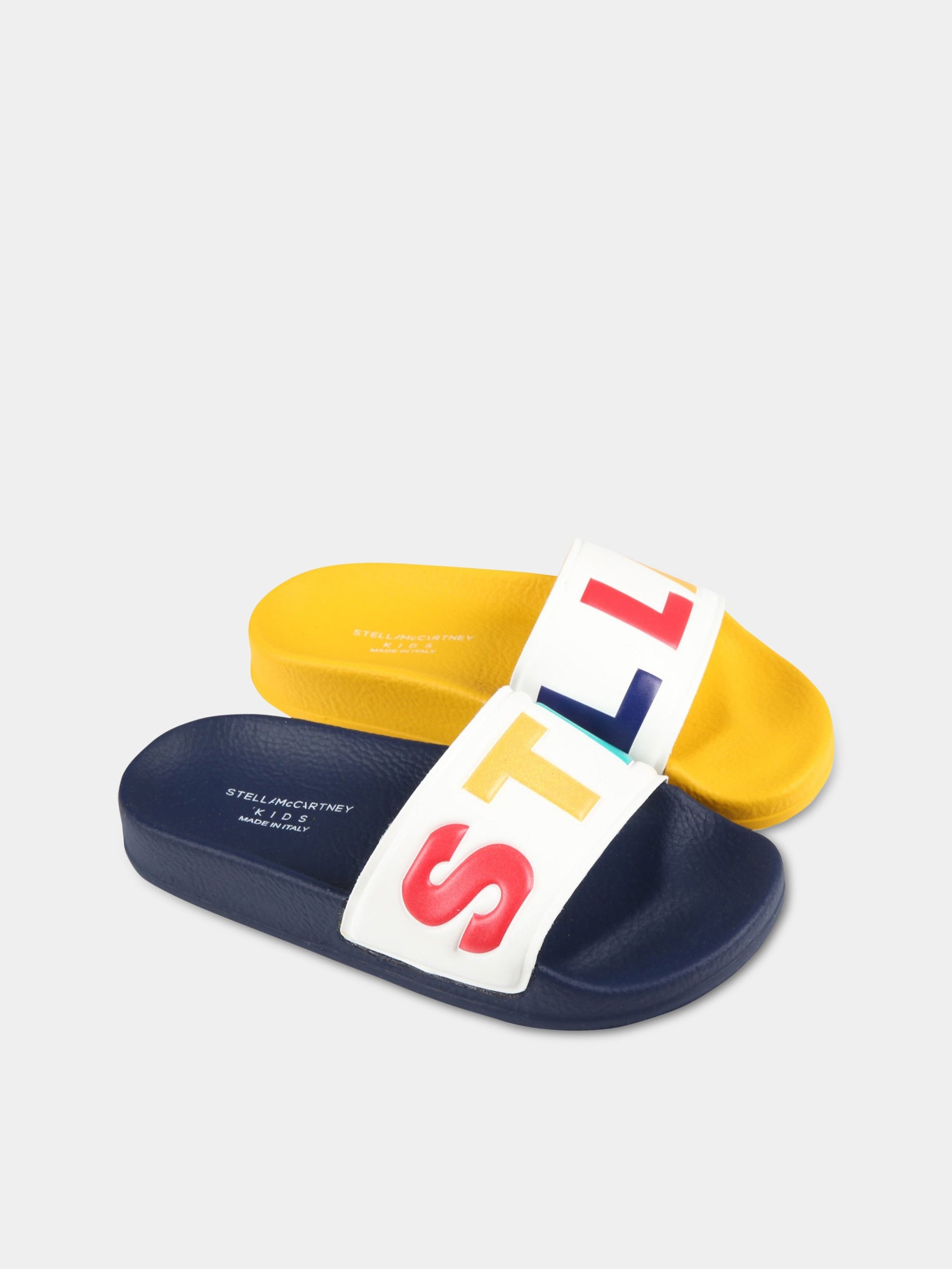 Sandali multicolor per bambini con logo,Stella Mccartney Kids,8Q0MG6 Z0232 999