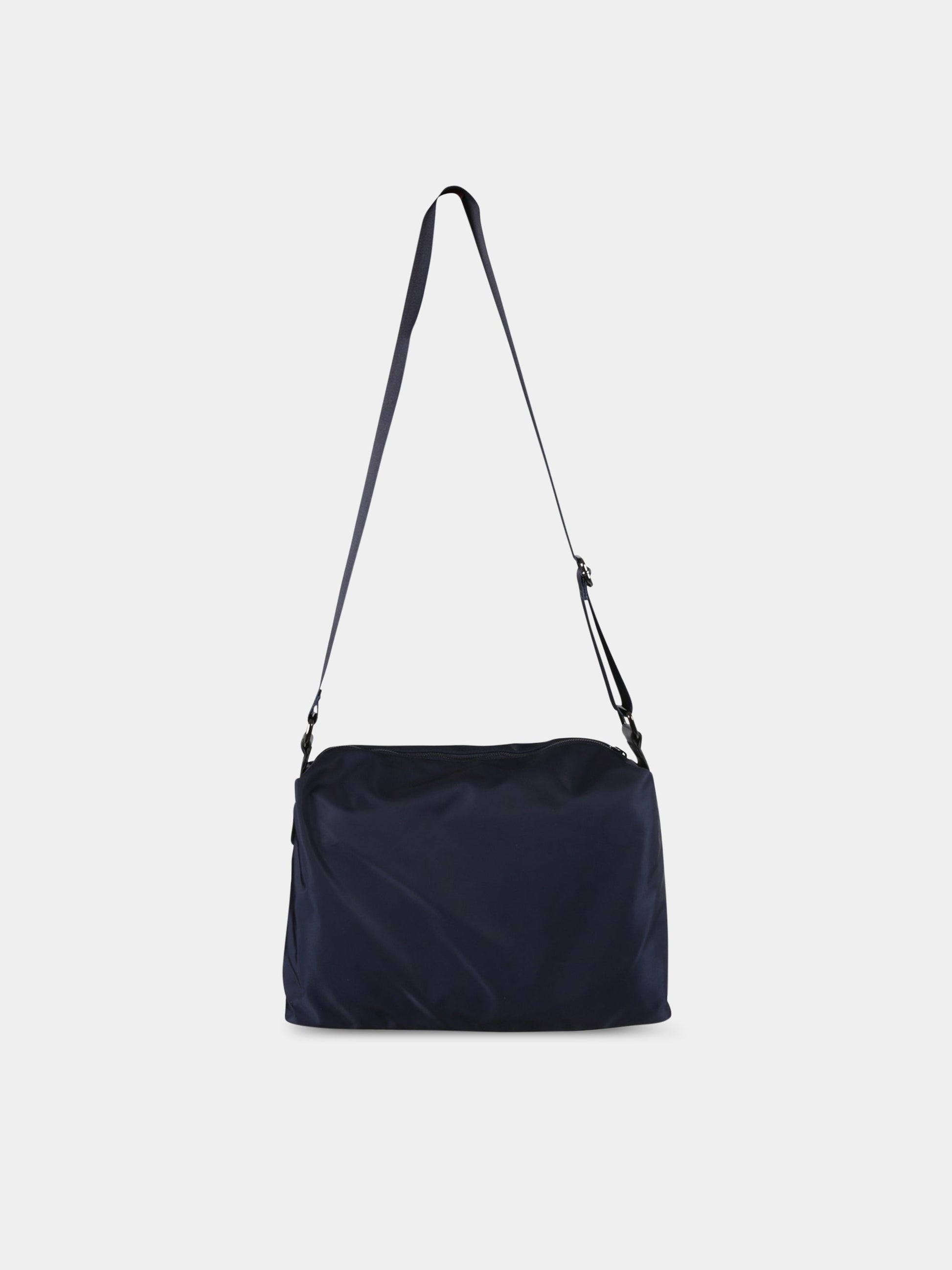 Borsa-mamma blu per neonato con logo,Fay Kids,5P0328 Z0094 621