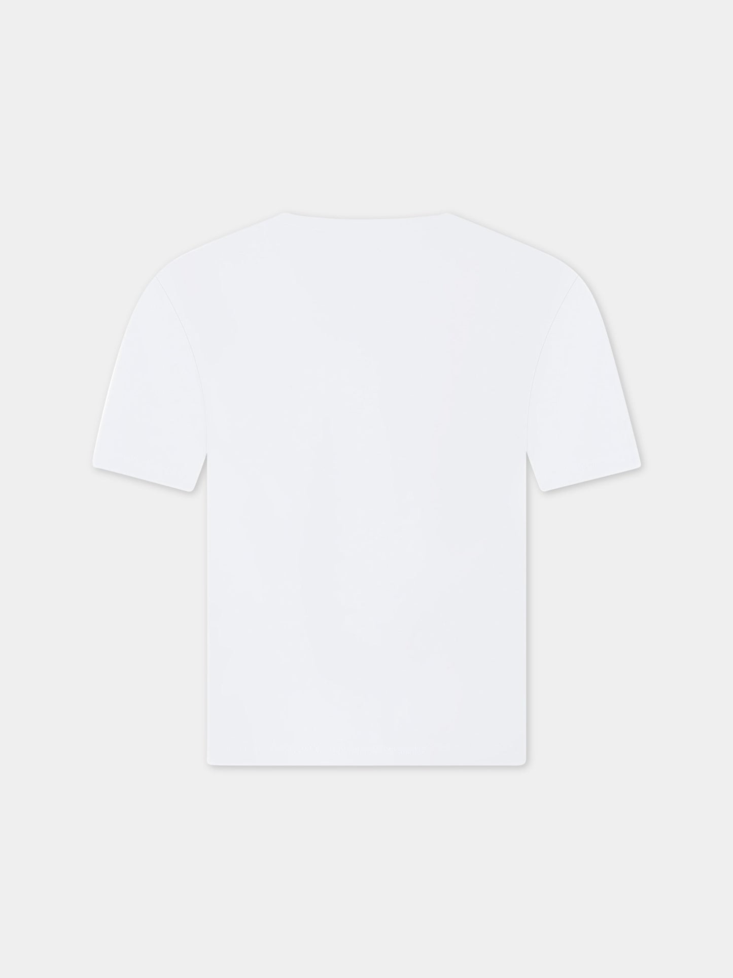 T-shirt bianca per bambina con logo multicolor,Lanvin Petite,N15083 10P