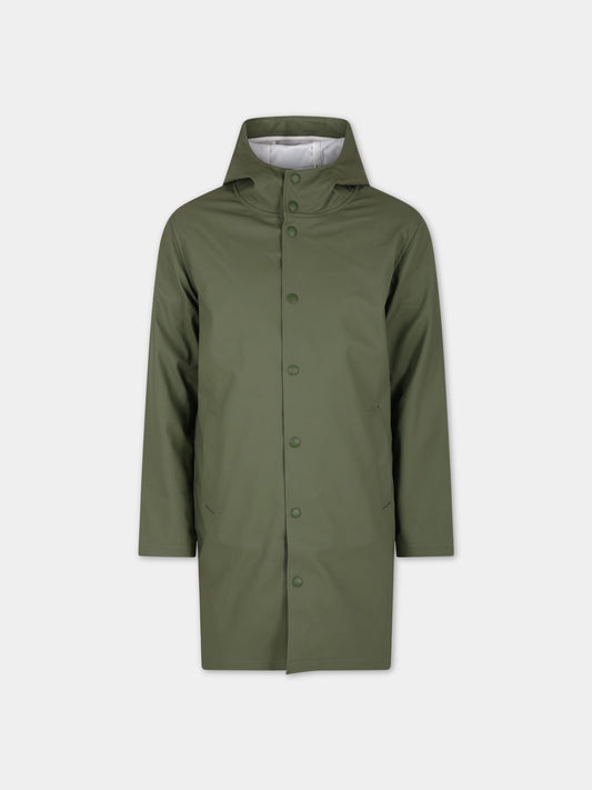 Cappotto con cappuccio verde per bambino,Zadig & Voltaire Kids,X26072 656