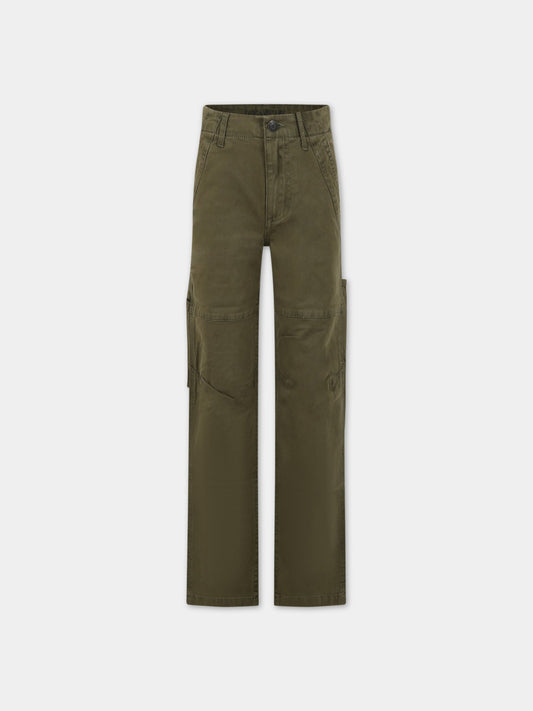 Pantaloni casual verdi per bambino,Zadig & Voltaire Kids,X24122 656