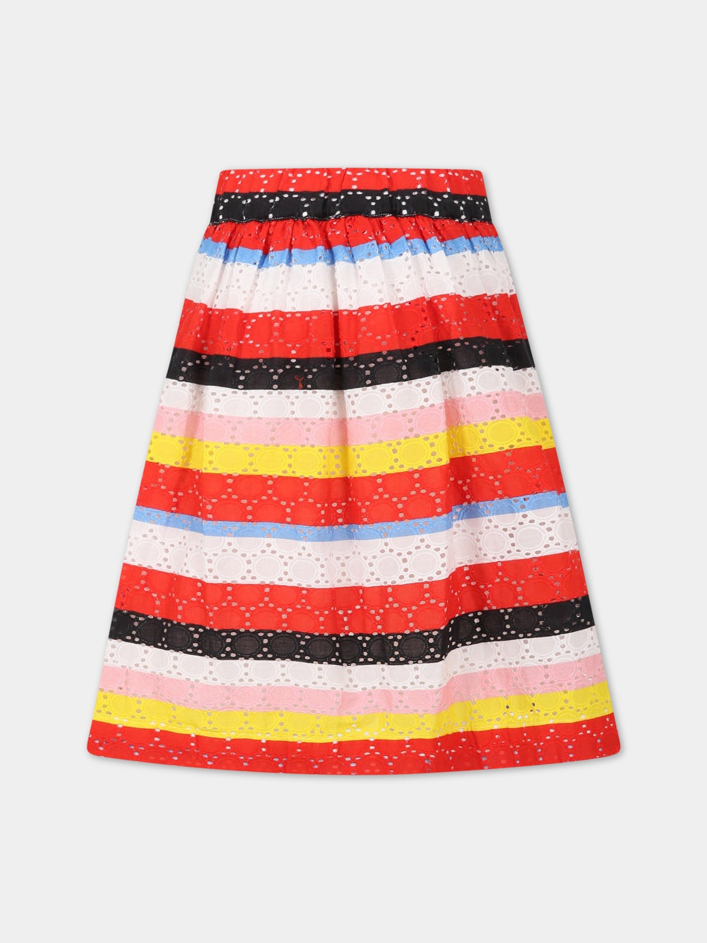 Gonna multicolor per bambina con logo,Sonia Rykiel Paris,A13001 Z41