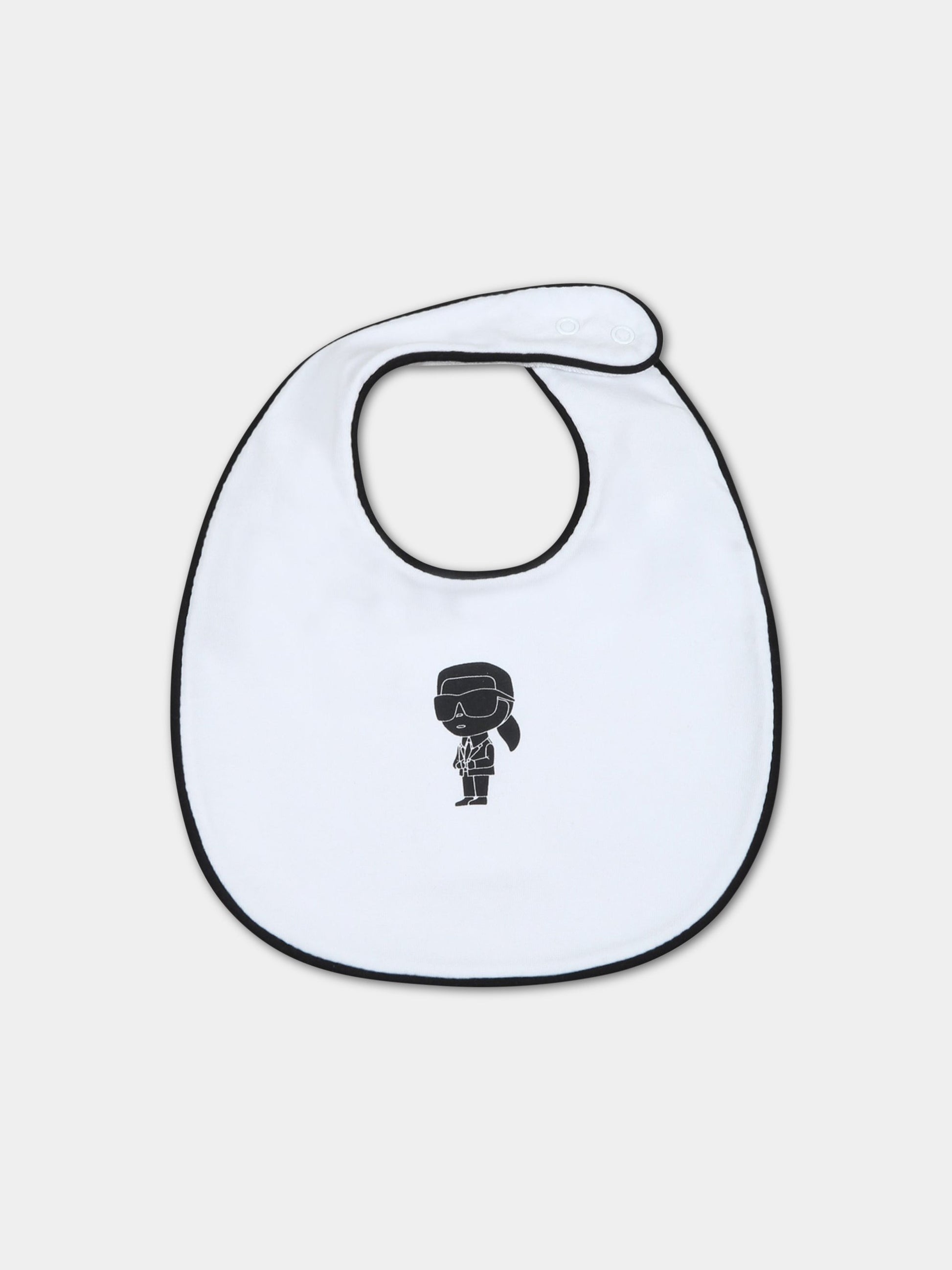 Set bianco per neonata con Karl e logo,Karl Lagerfeld Kids,Z98131 10P