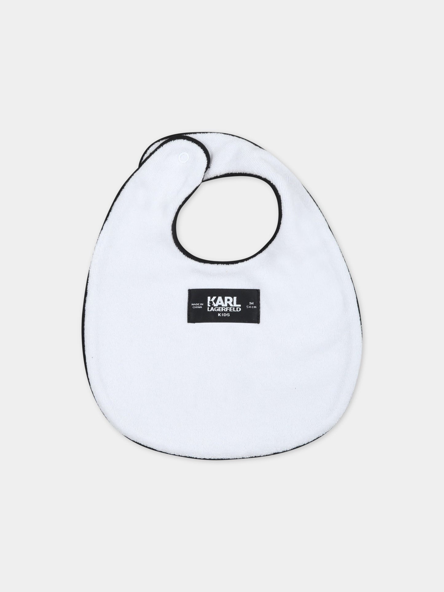 Set bianco per neonata con Karl e logo,Karl Lagerfeld Kids,Z98131 10P