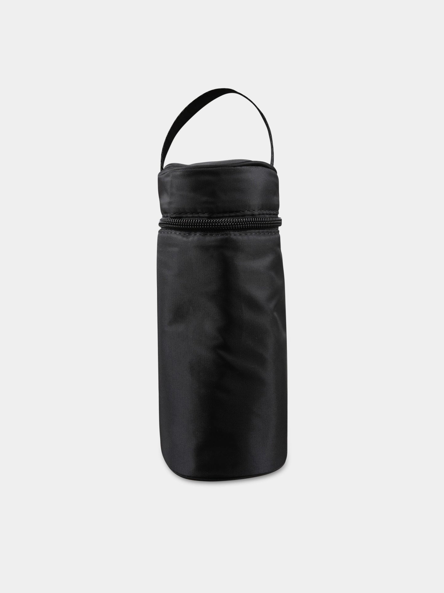 Borsa-mamma nera per neonata con Karl e Choupette,Karl Lagerfeld Kids,Z90045 09B