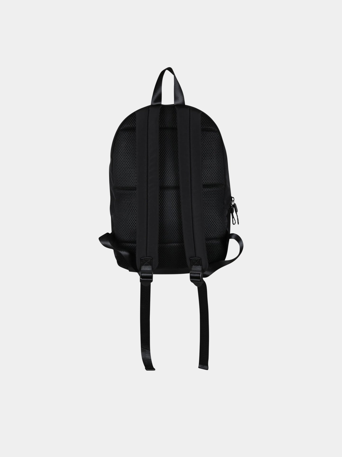 Zaino nero per bambina con logo bianco e patch,Karl Lagerfeld Kids,Z20093 09B