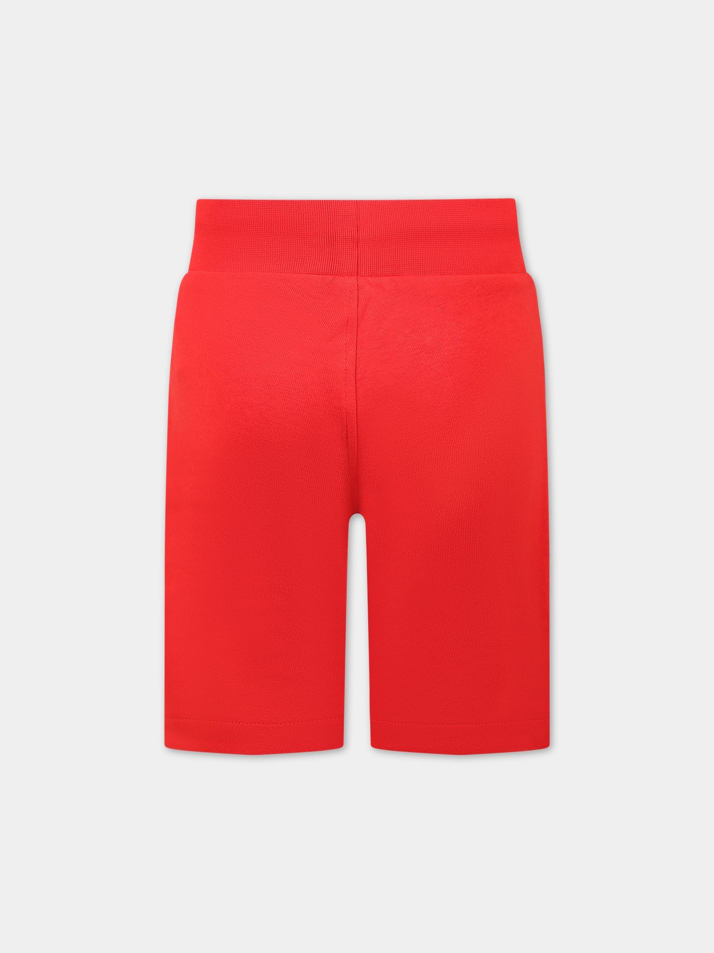 Shorts rosso per bambino con logo,Hugo,G24101 990
