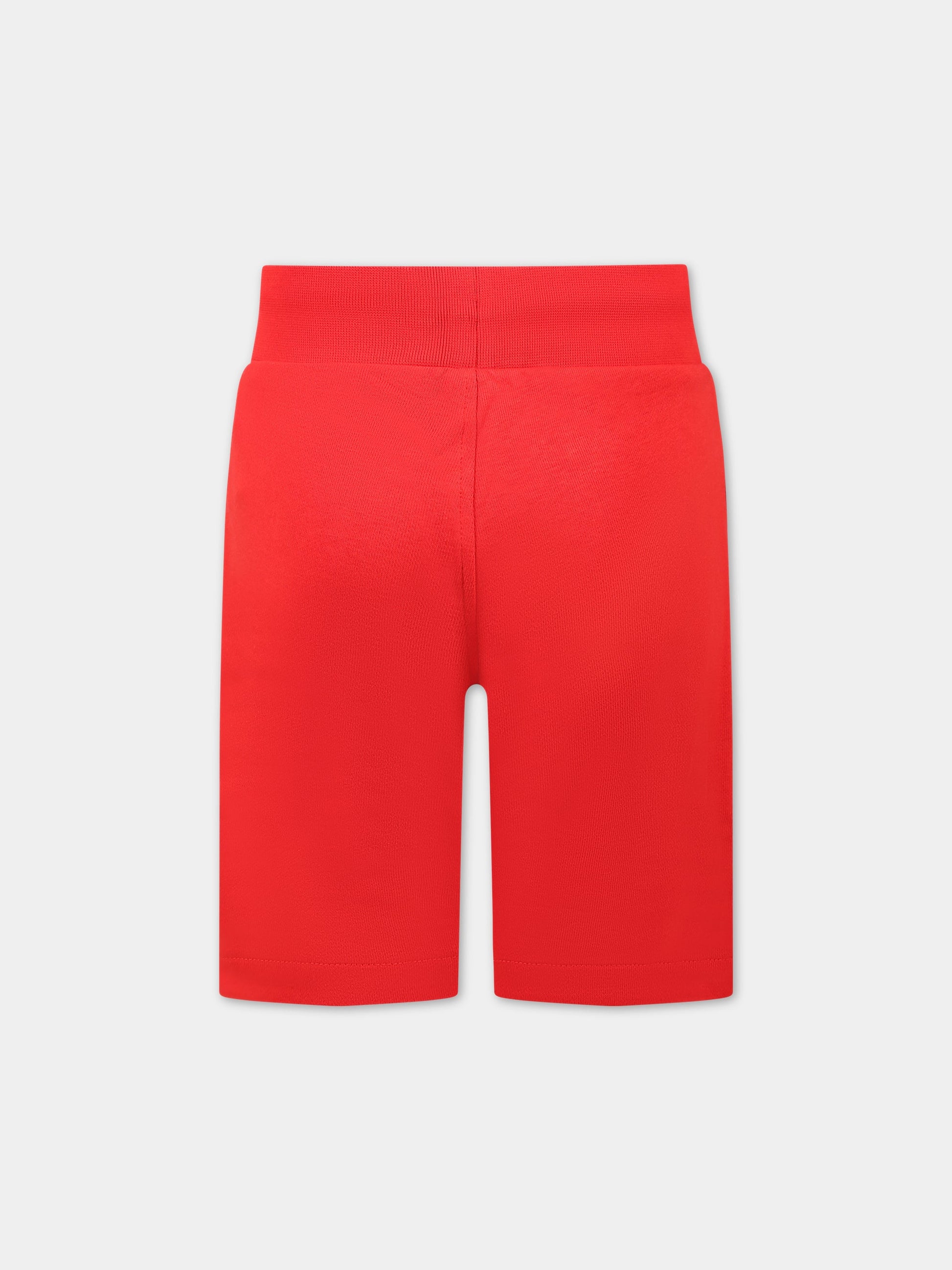Shorts rosso per bambino con logo,Hugo,G24101 990
