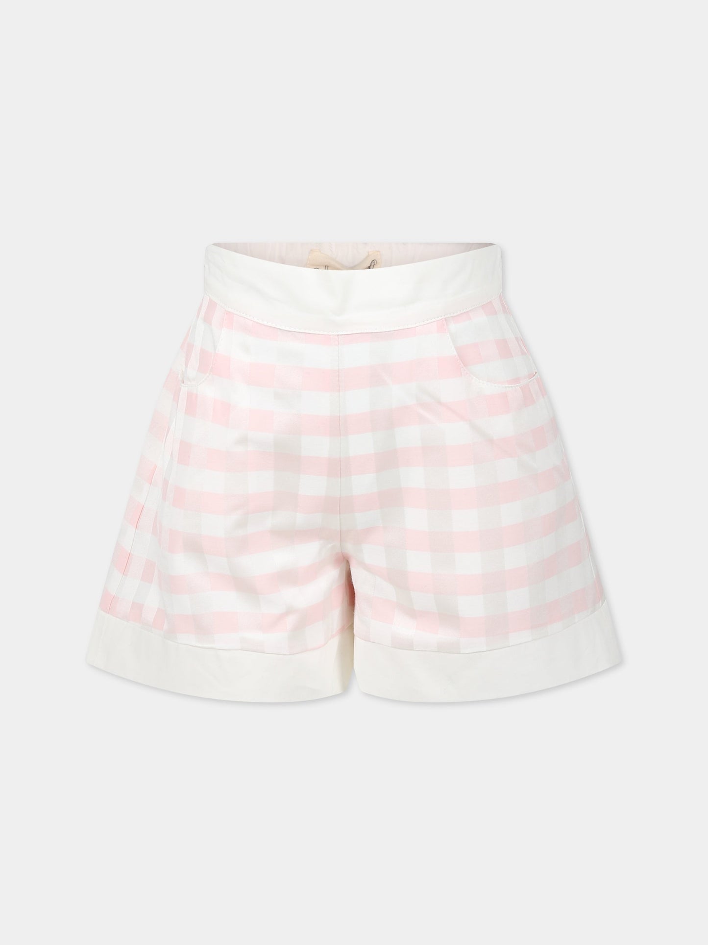 Shorts rosa per neonata,Le Petit Coco,LFBE027 CQ304 C004