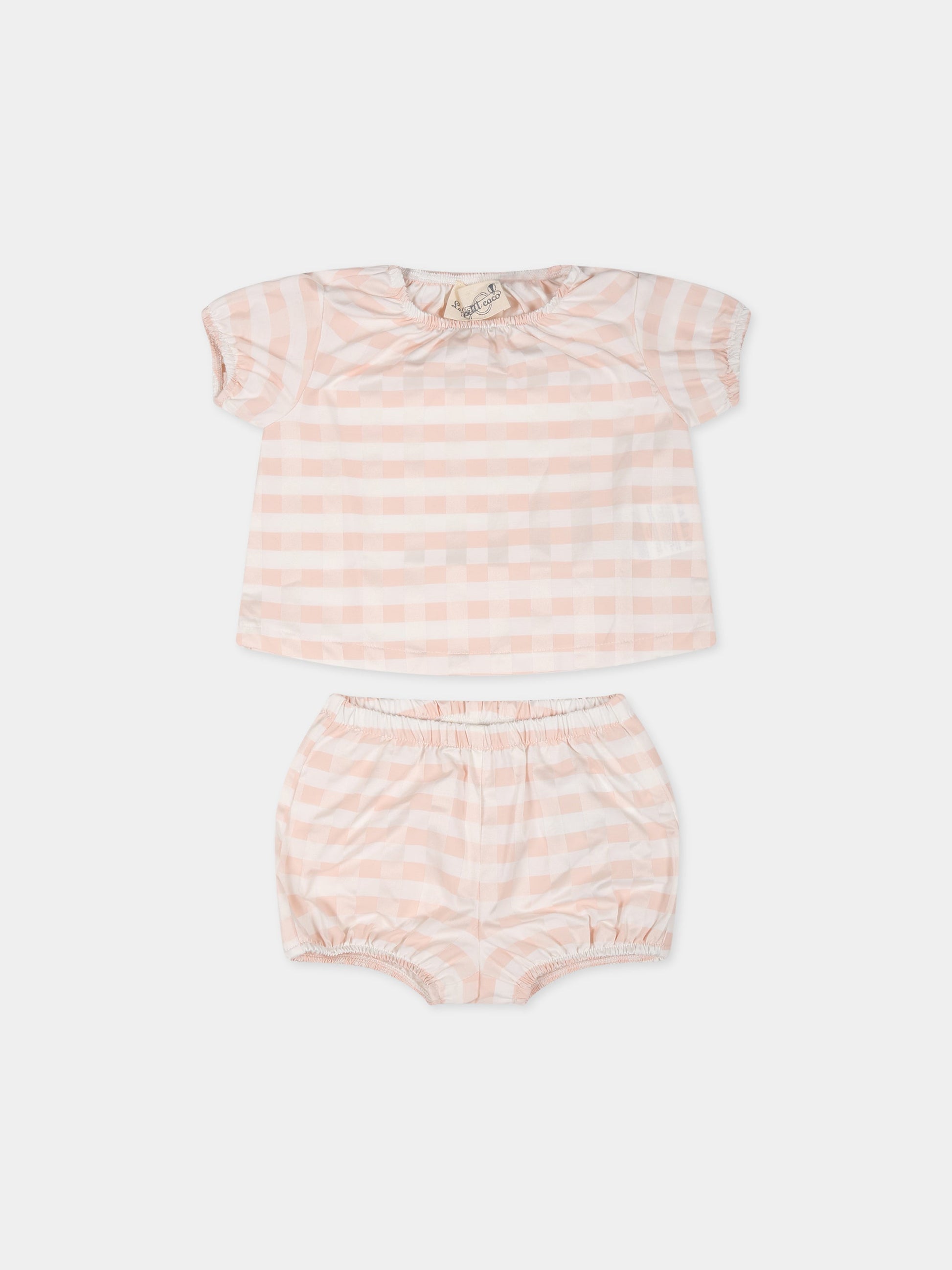 Completo rosa per neonata,Le Petit Coco,LGCD003 CQ304 C004