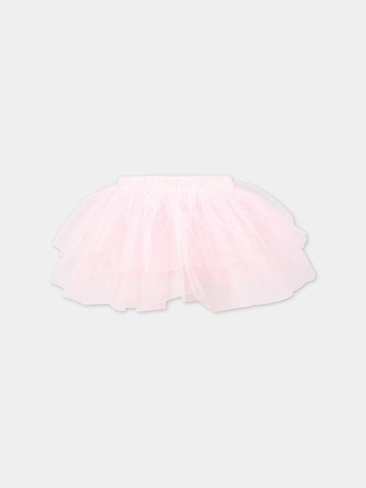 Gonna rosa per bambina con tulle,Philosophy,PJGO81 TU74 C012
