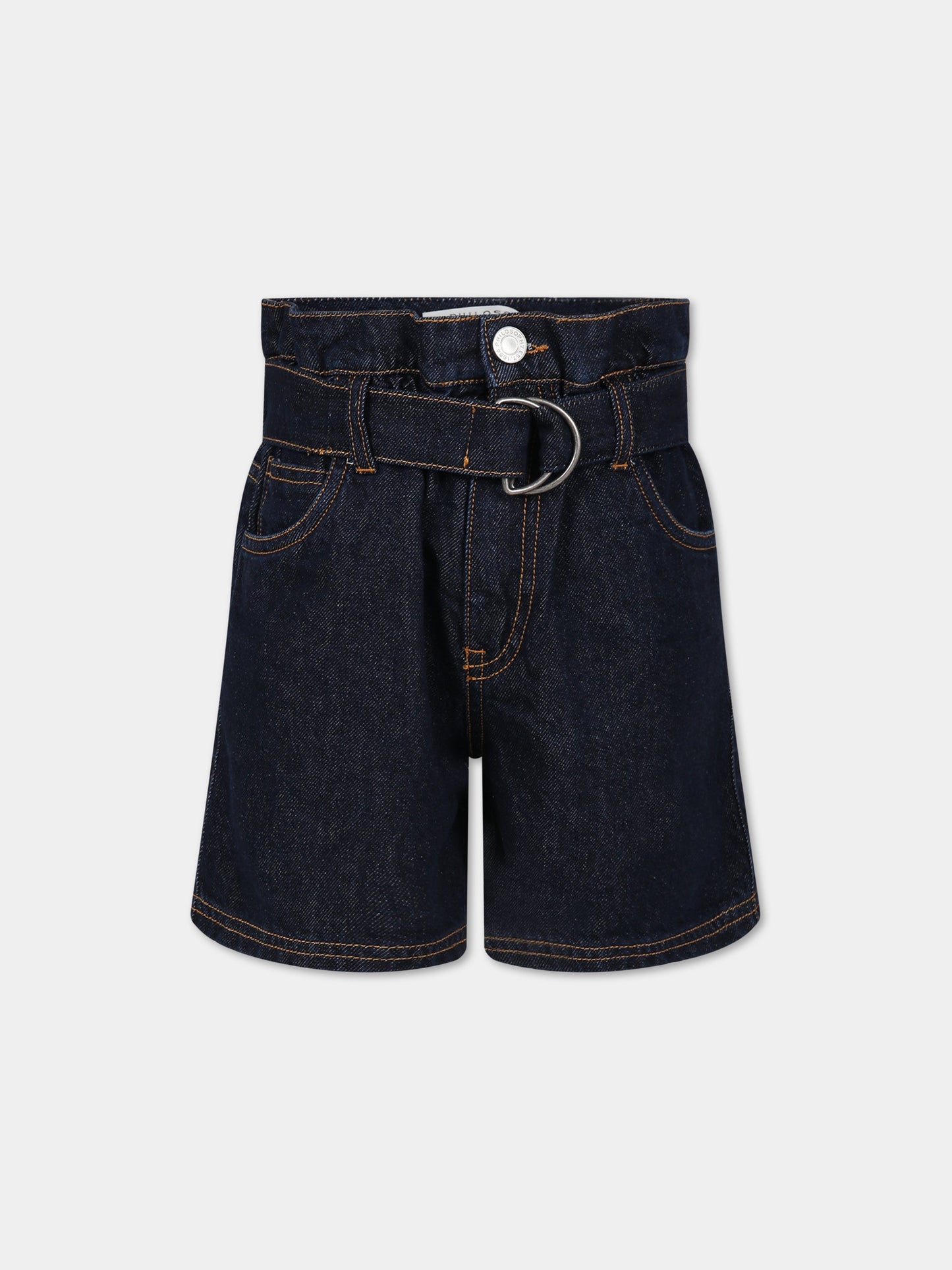 Shorts blu per bambina con logo,Philosophy,PJBE68 DF007 4020