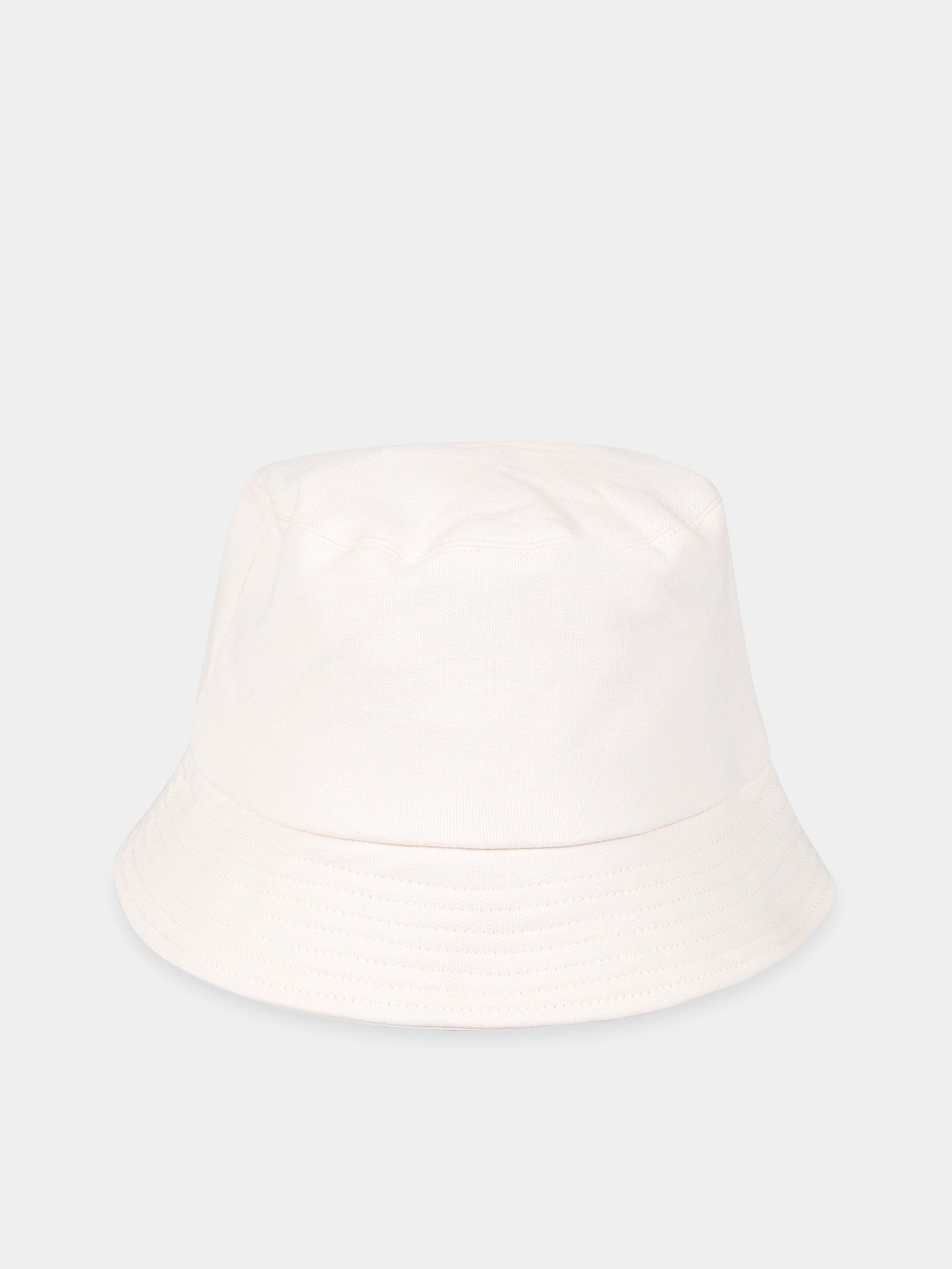 Cloche bianca per bambina con stampa e scritta  Love ,Philosophy,PJCP30 FE144 0025