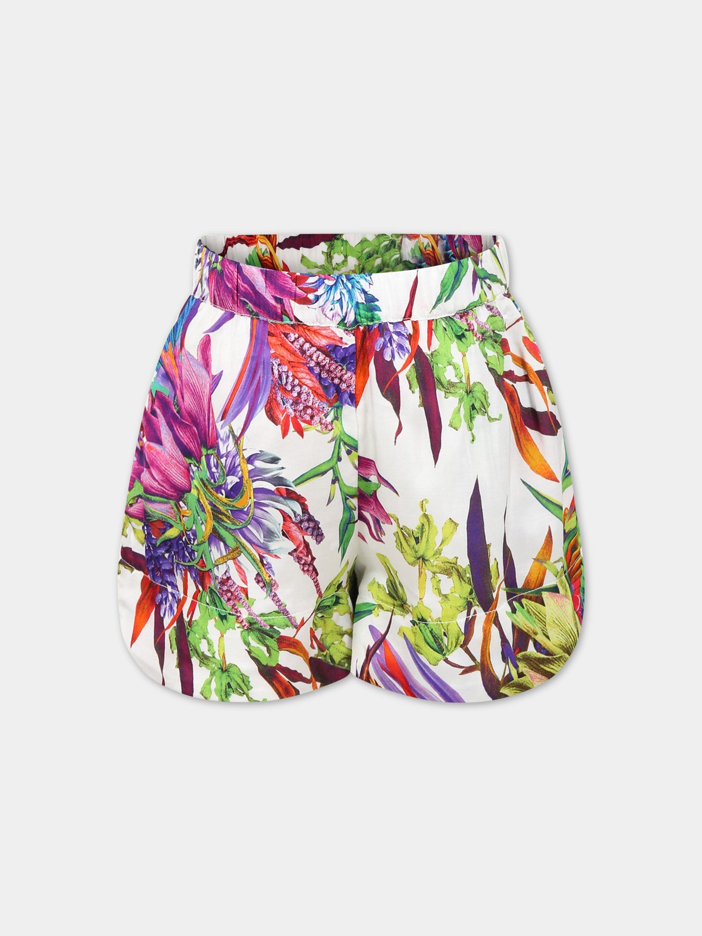 Shorts elegante multicolor per bambina,Just Cavalli,JFBE001 VI22 D005