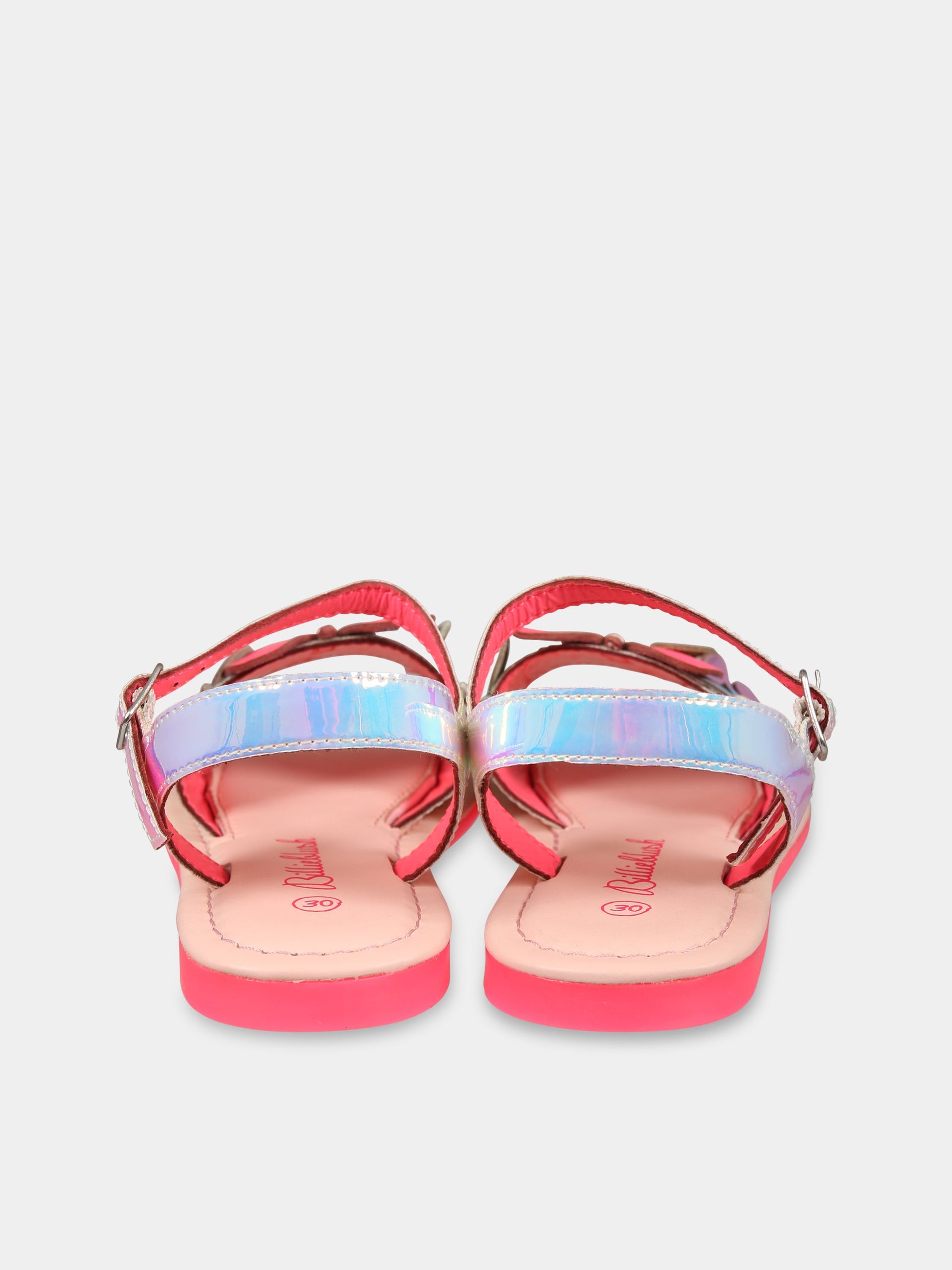 Sandali multicolor per bambina con farfalle,Billieblush,U19349 Z41